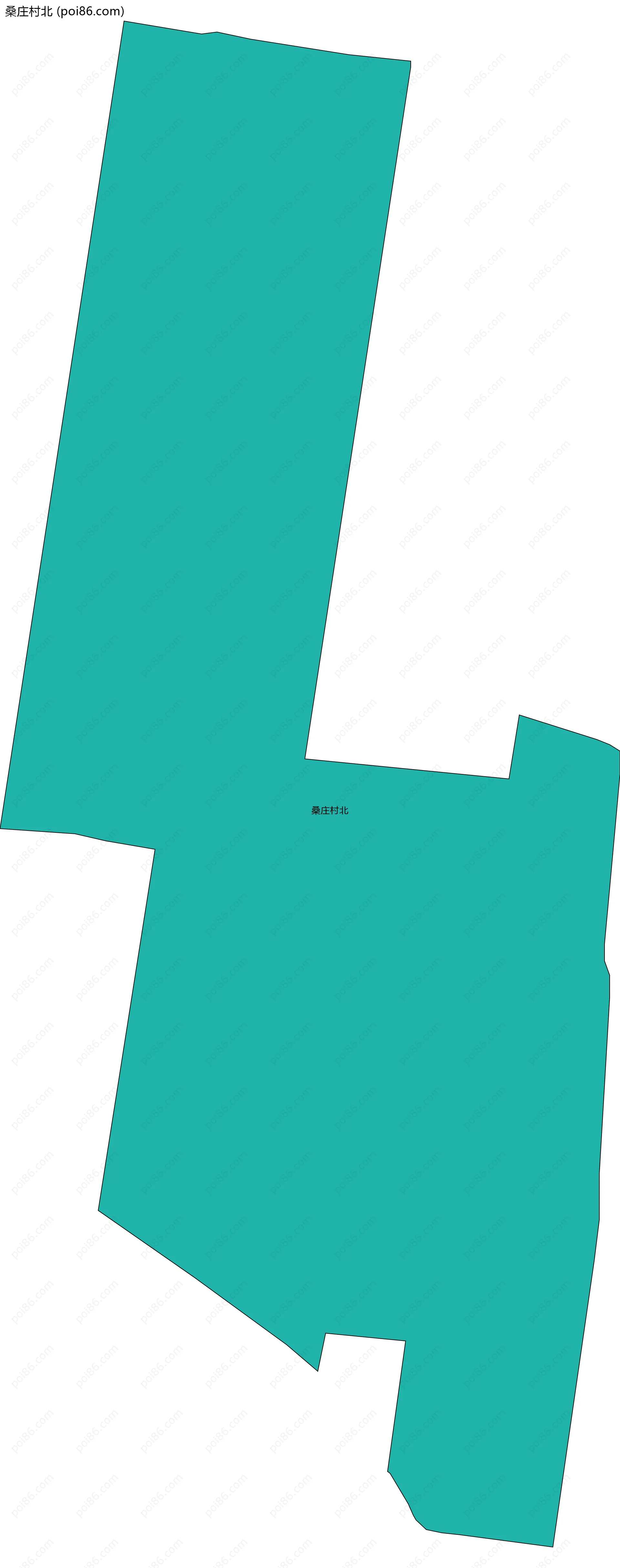 桑庄村北边界地图