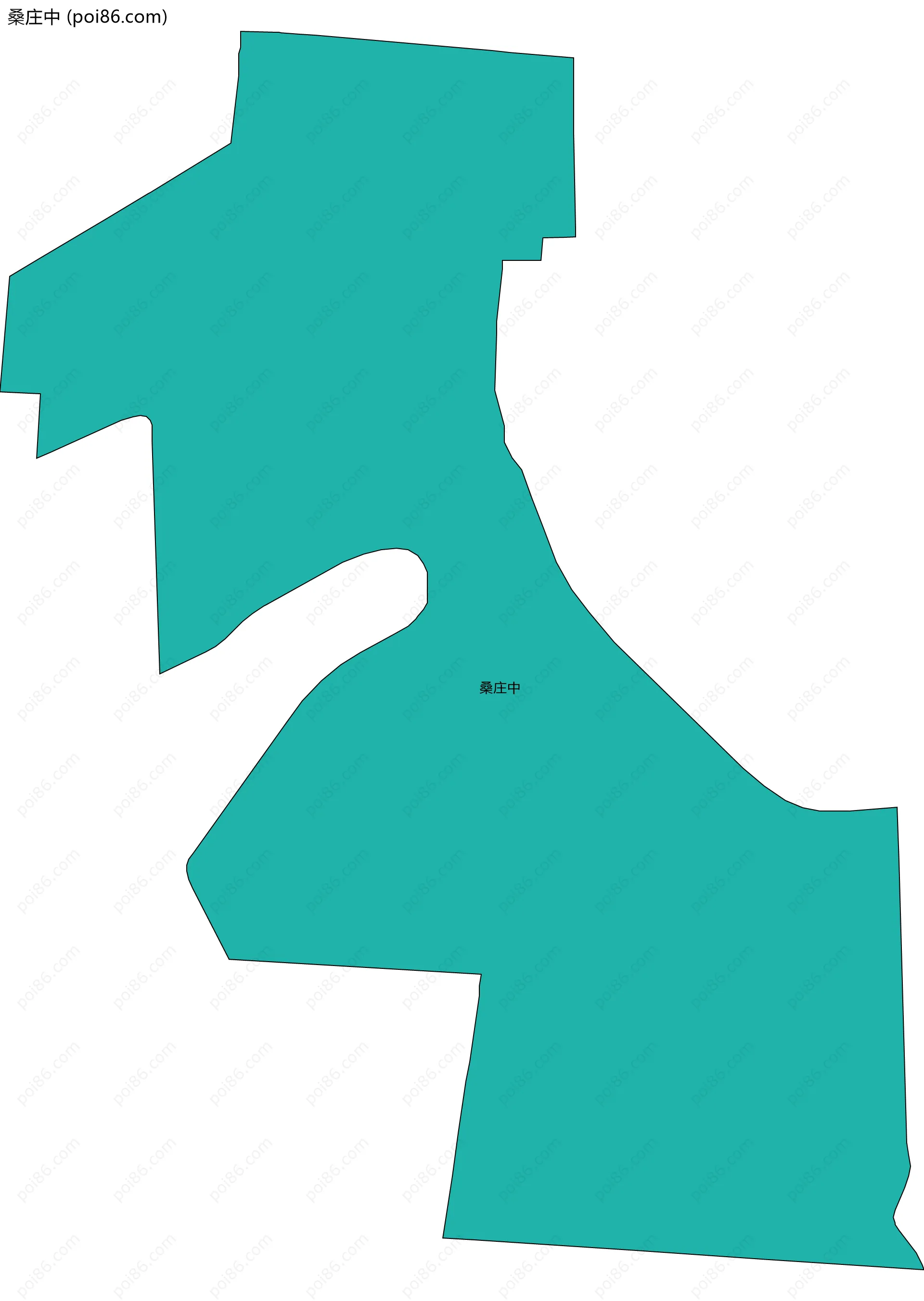 桑庄中边界地图