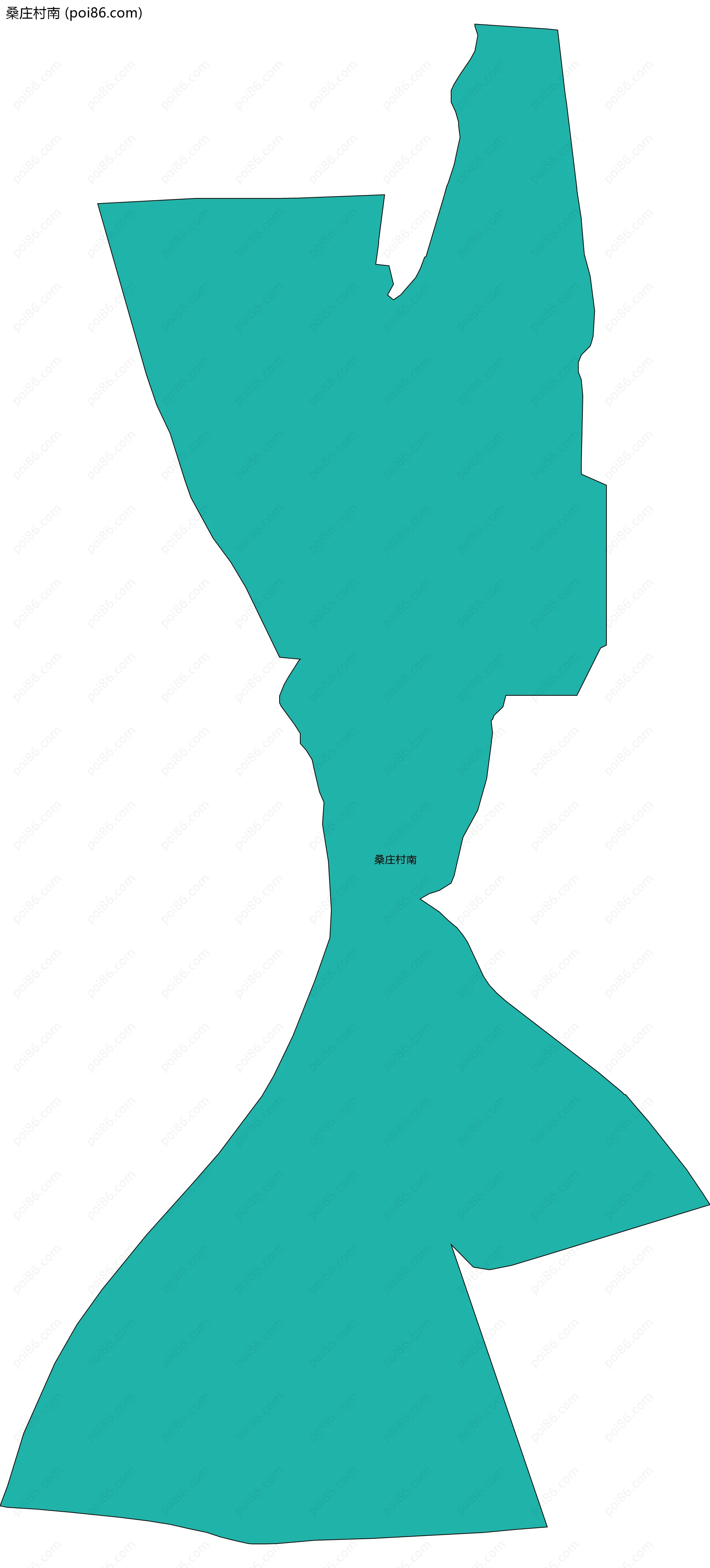 桑庄村南边界地图