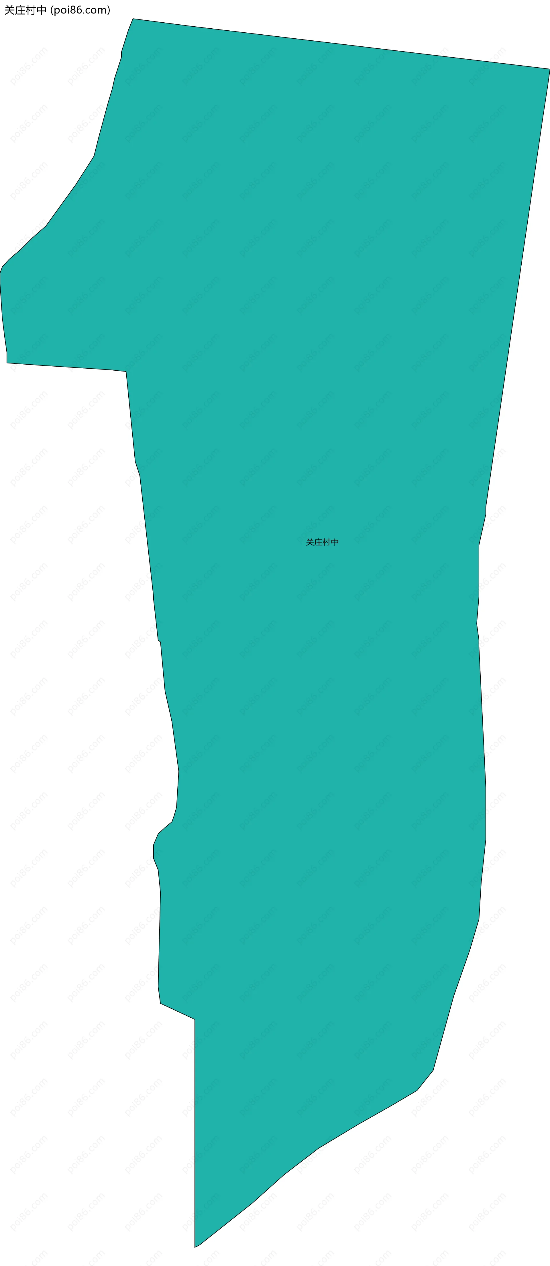 关庄村中边界地图