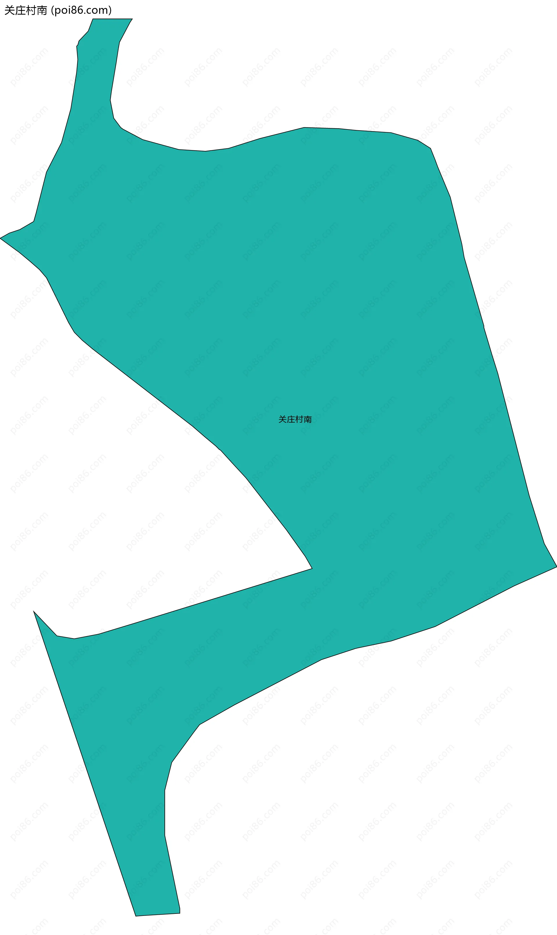 关庄村南边界地图