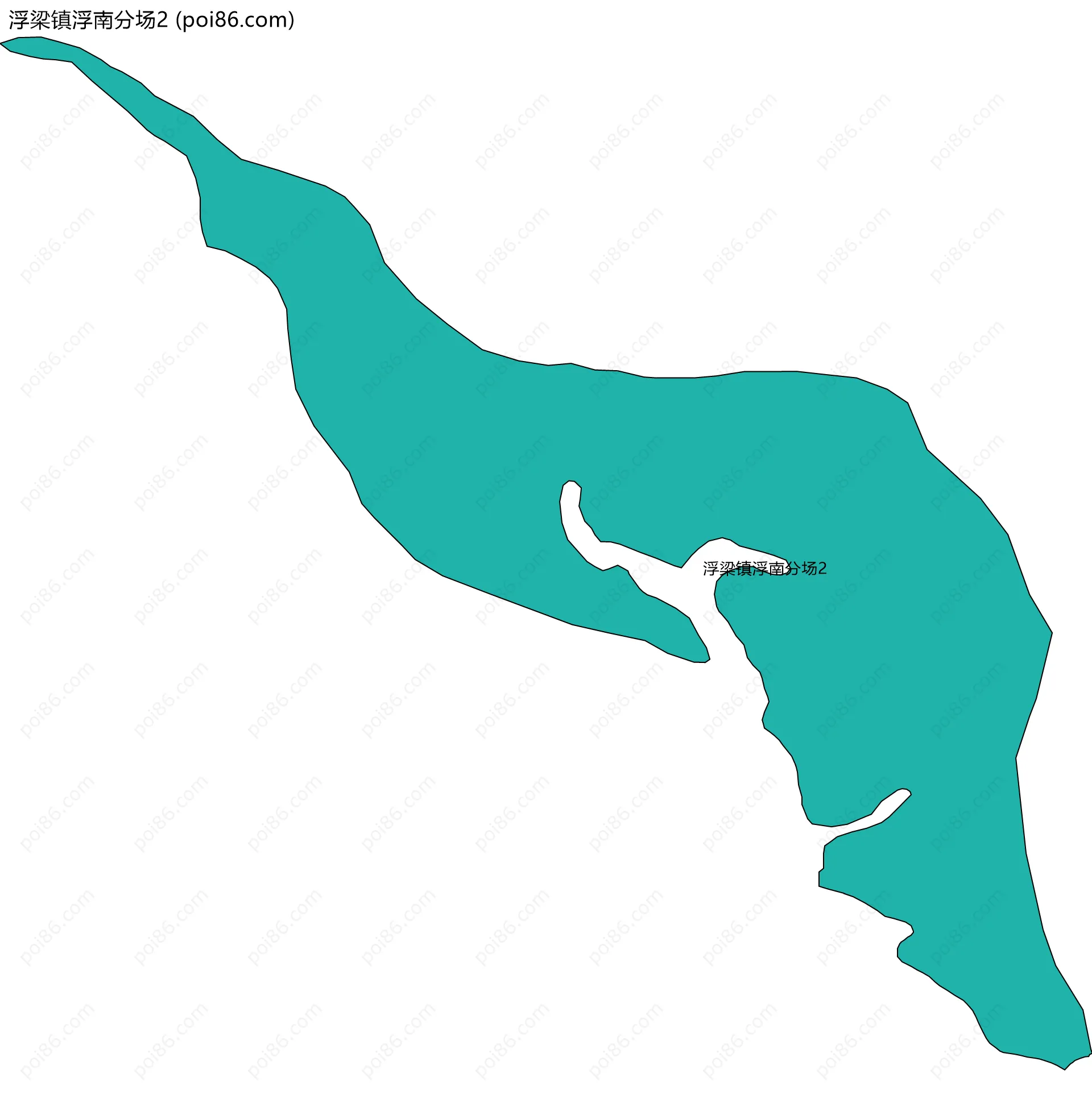 浮梁镇浮南分场2边界地图