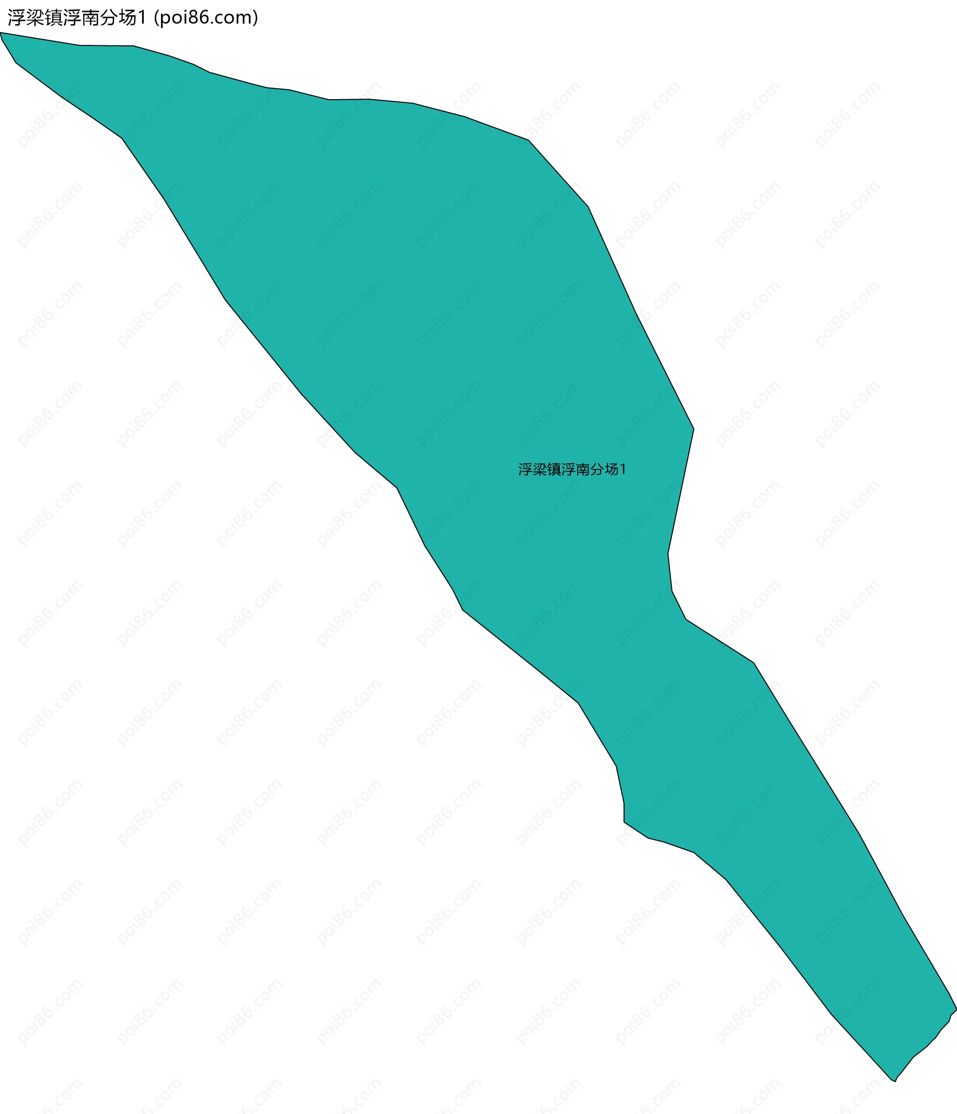 浮梁镇浮南分场1边界地图