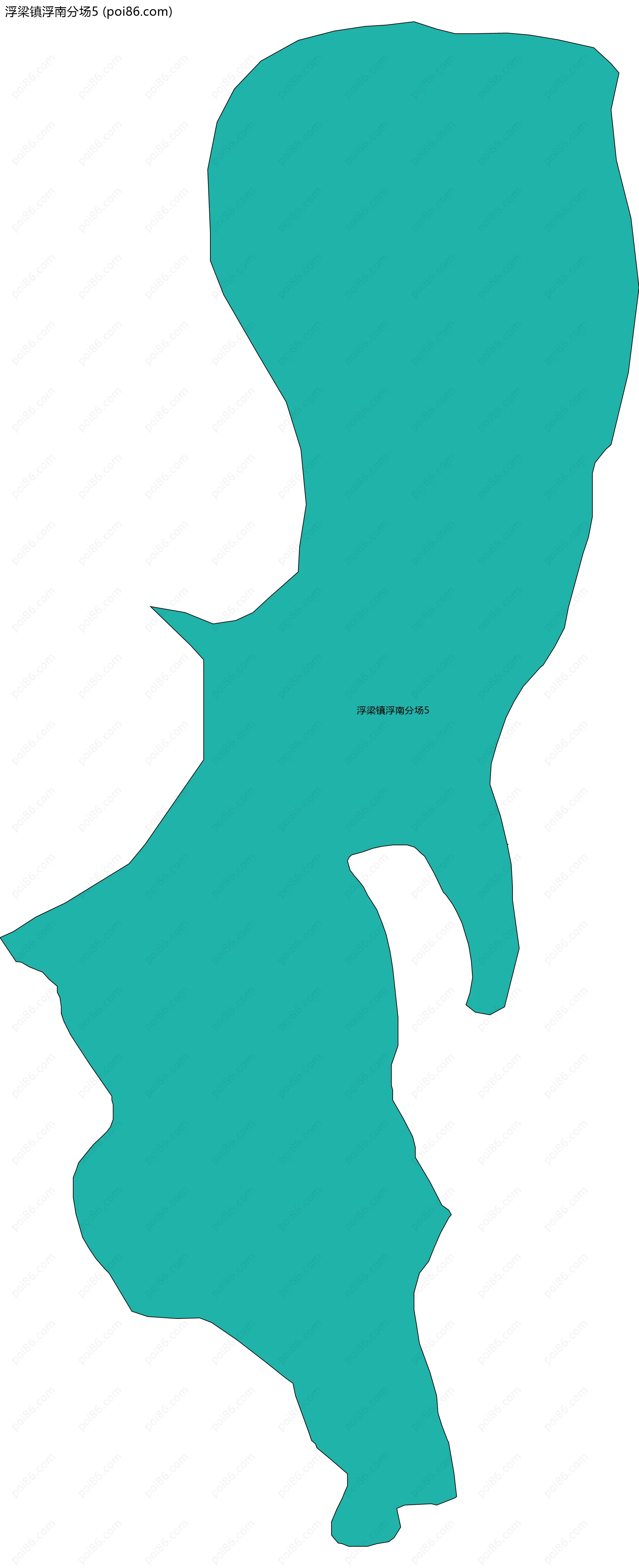 浮梁镇浮南分场5边界地图