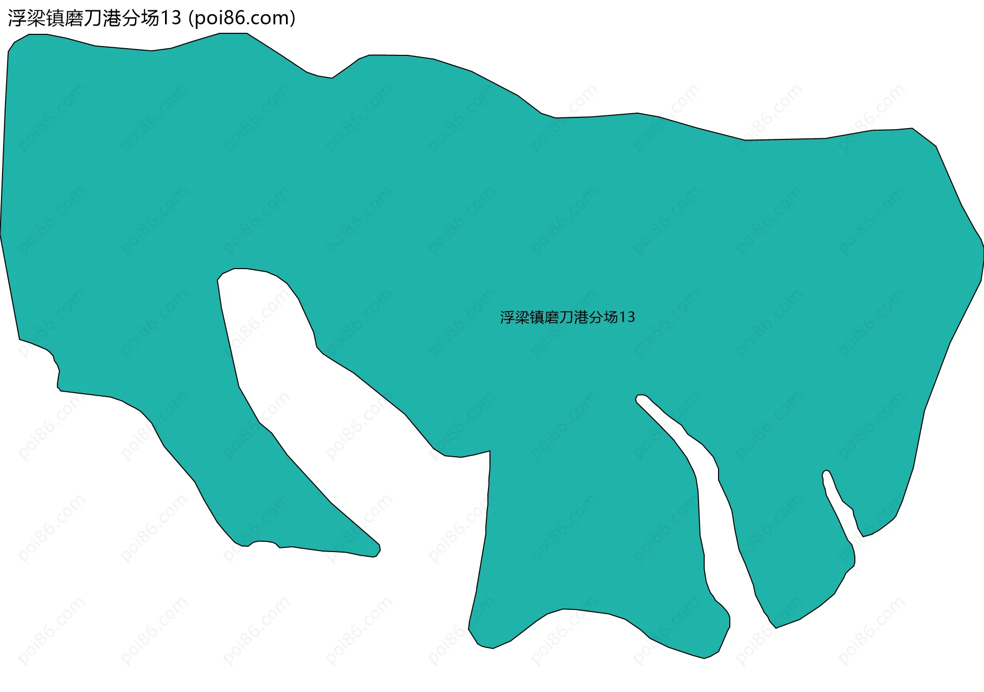 浮梁镇磨刀港分场13边界地图
