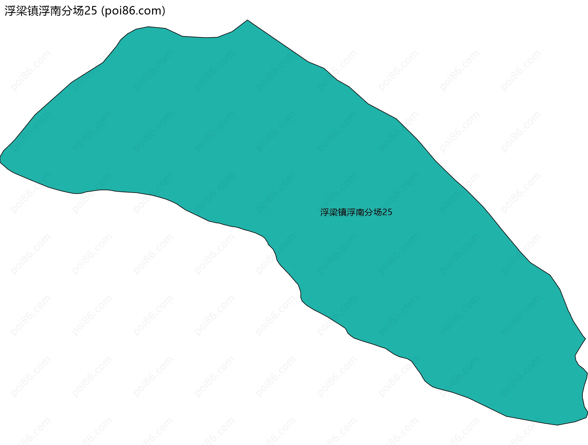 浮梁镇浮南分场25边界地图