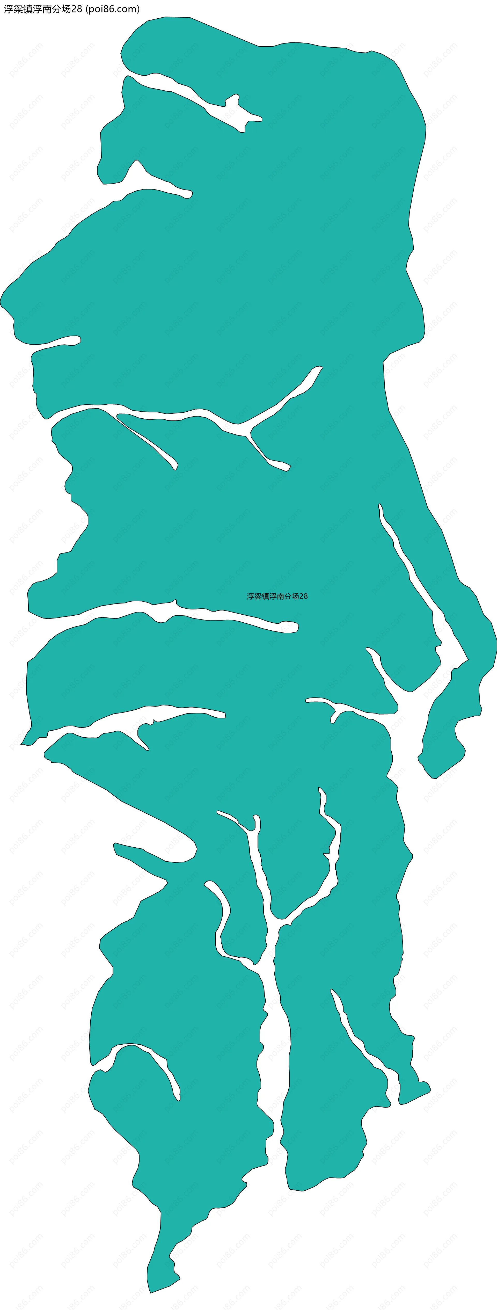 浮梁镇浮南分场28边界地图