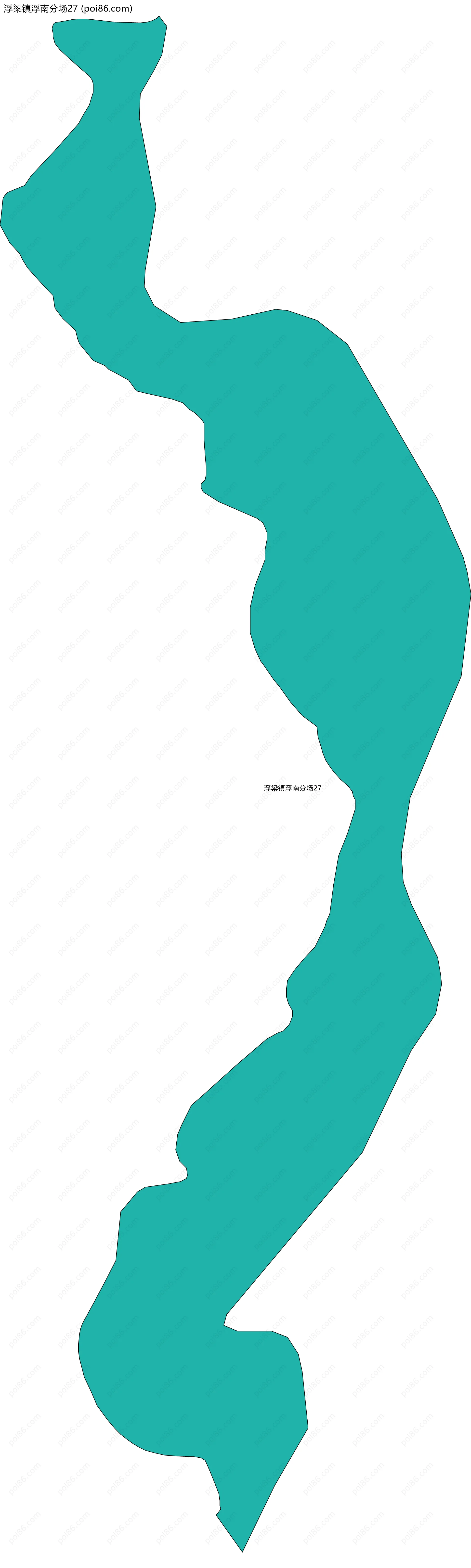 浮梁镇浮南分场27边界地图