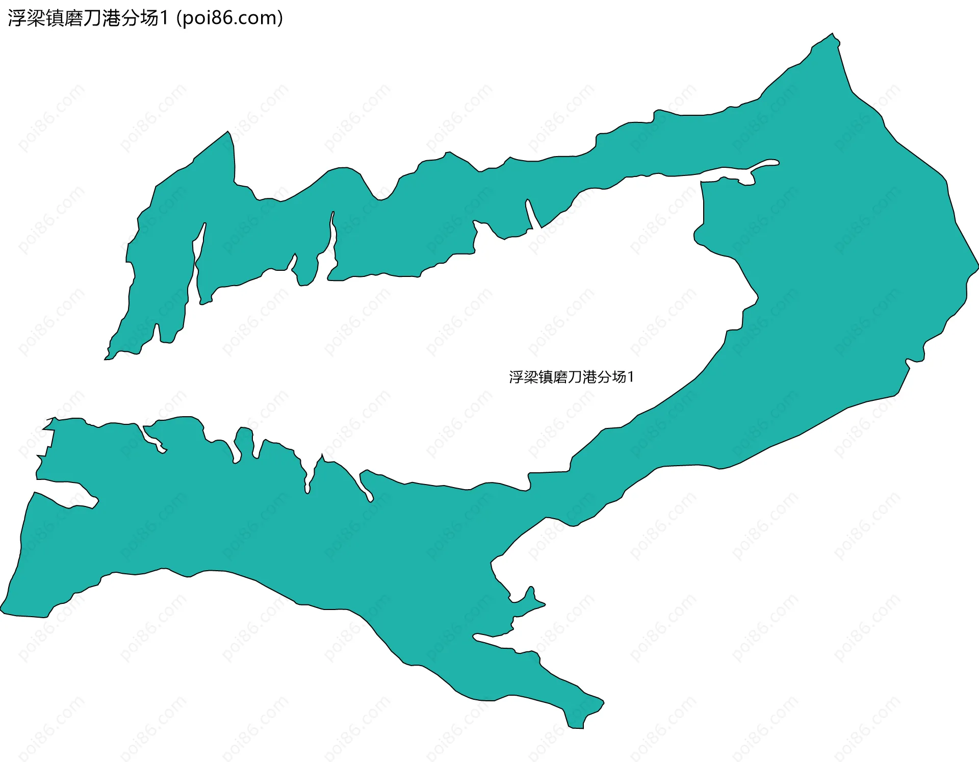 浮梁镇磨刀港分场1边界地图