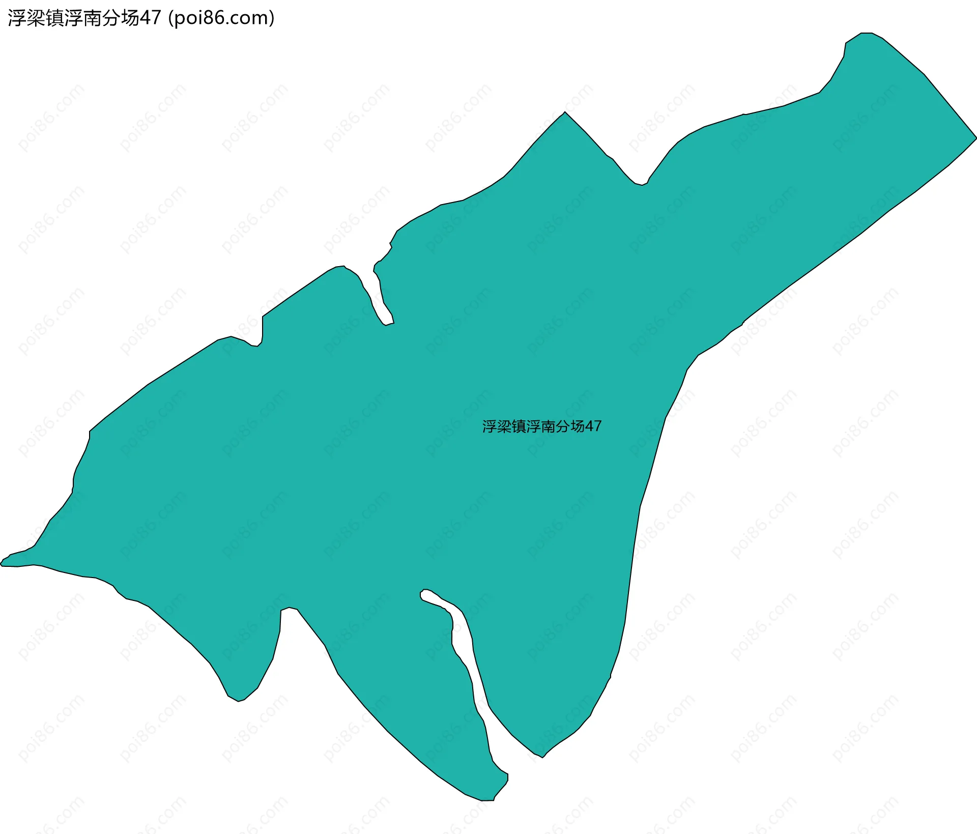 浮梁镇浮南分场47边界地图