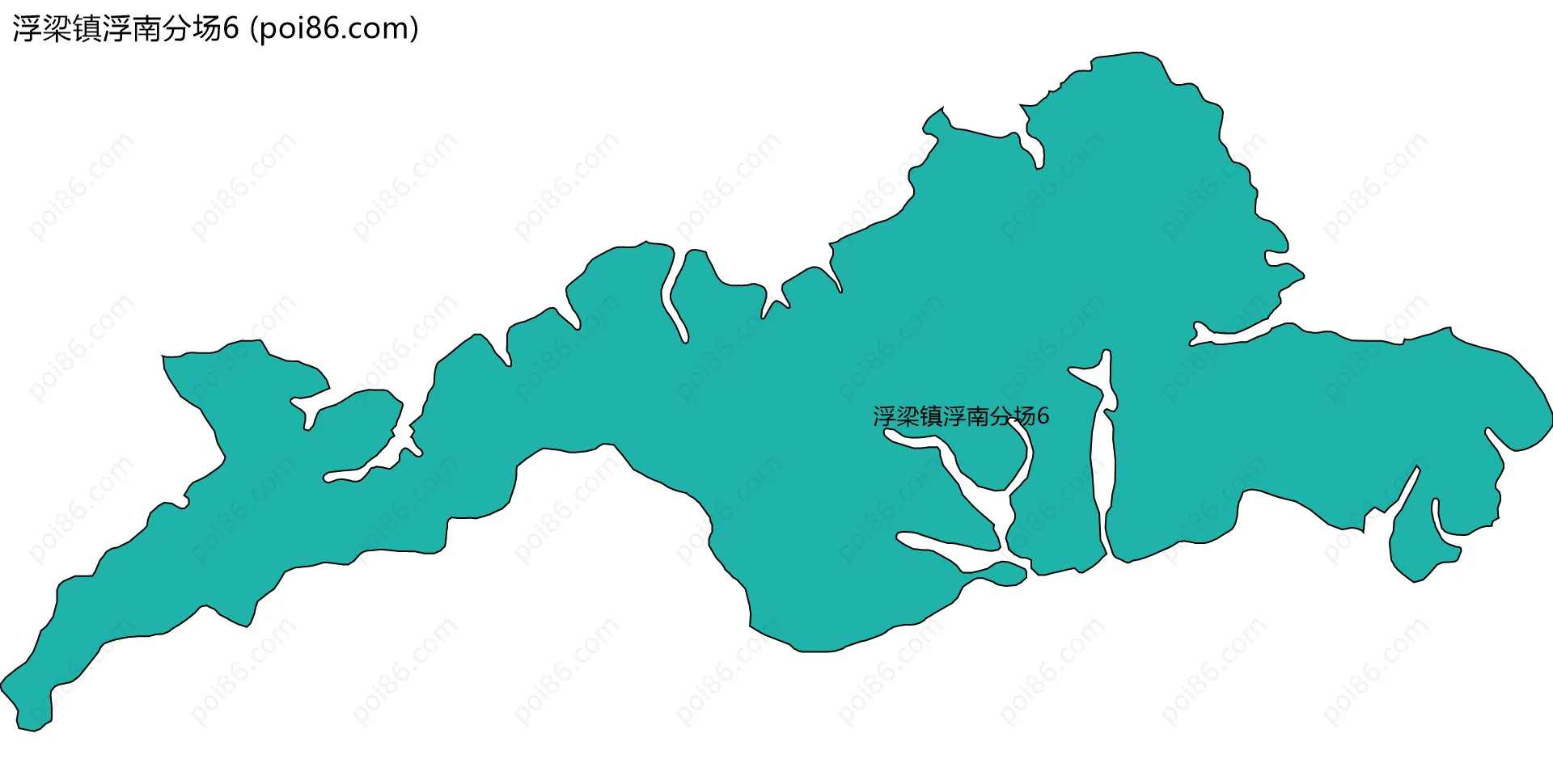 浮梁镇浮南分场6边界地图