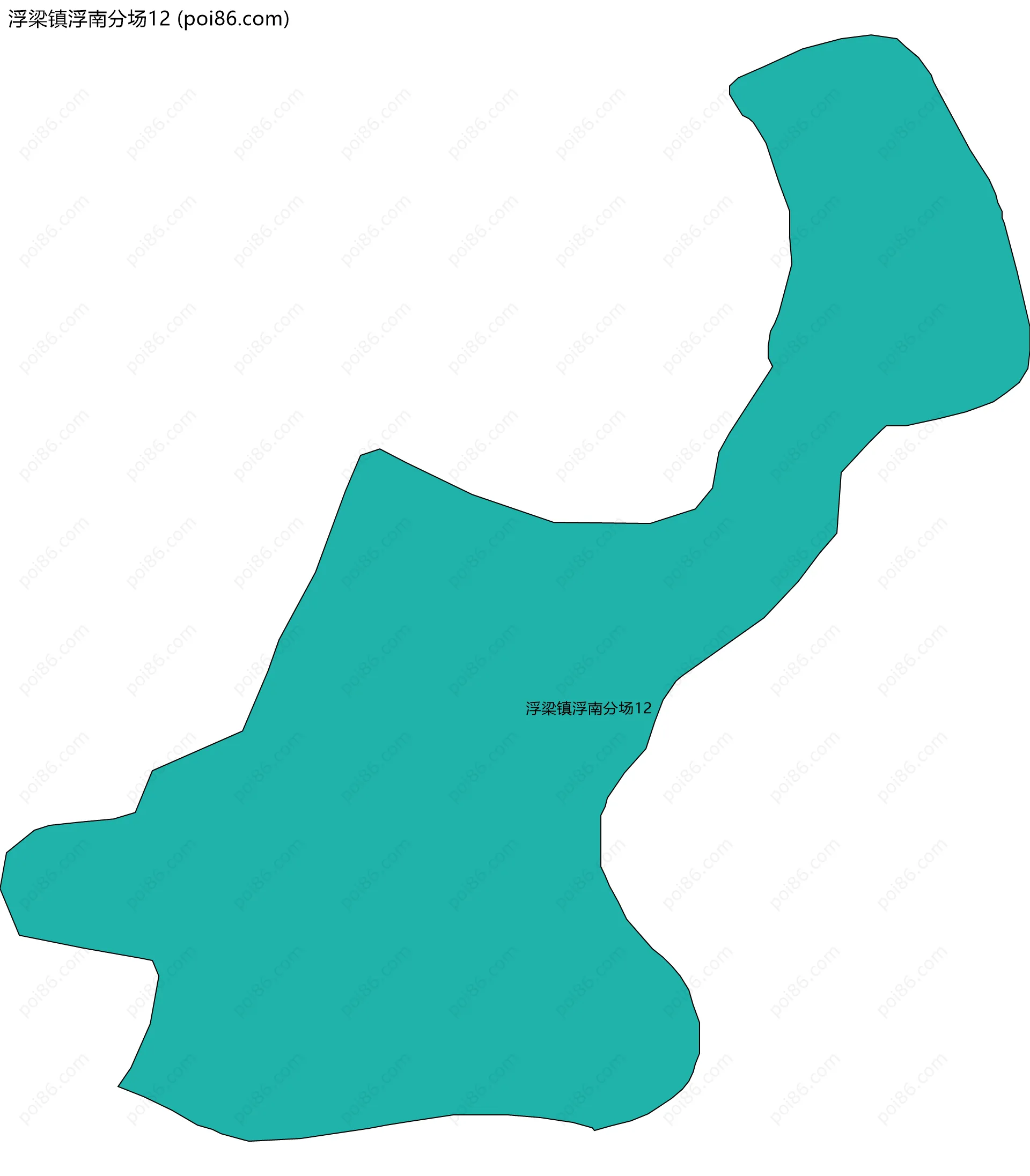 浮梁镇浮南分场12边界地图