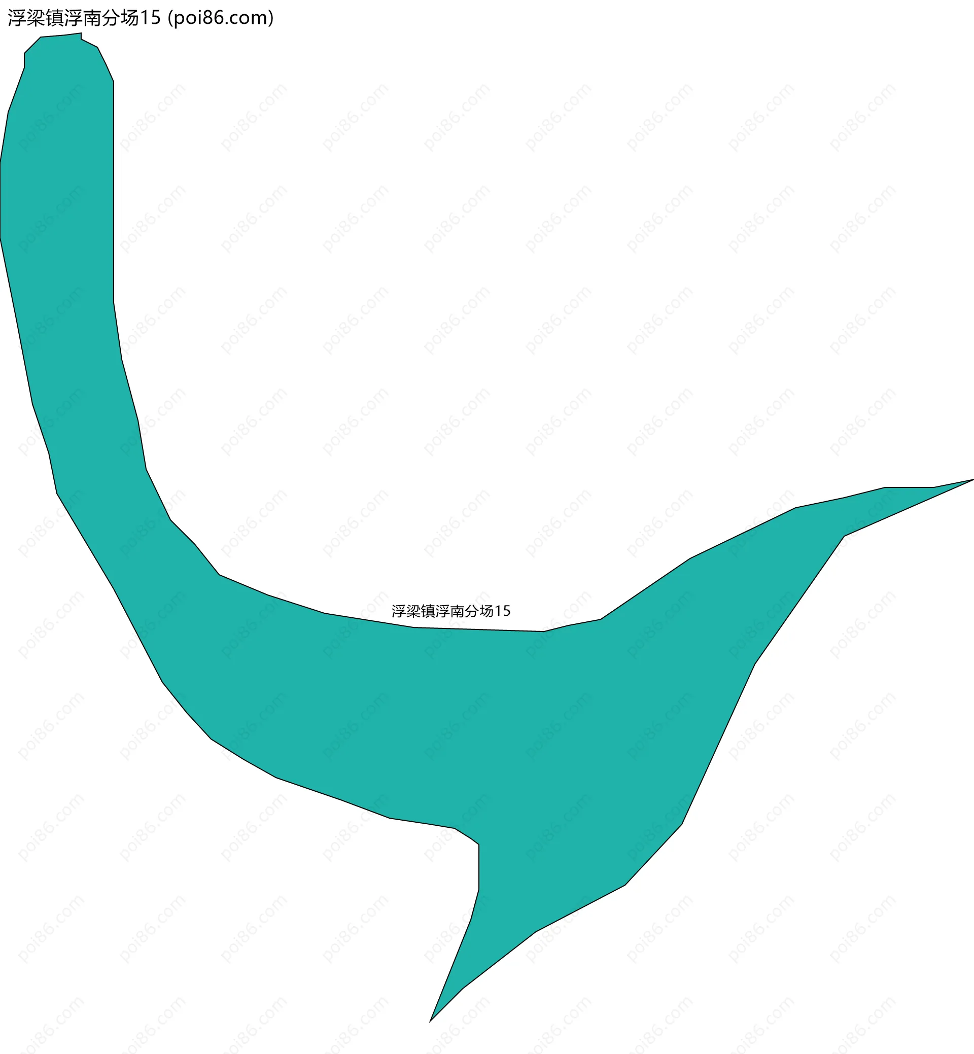 浮梁镇浮南分场15边界地图