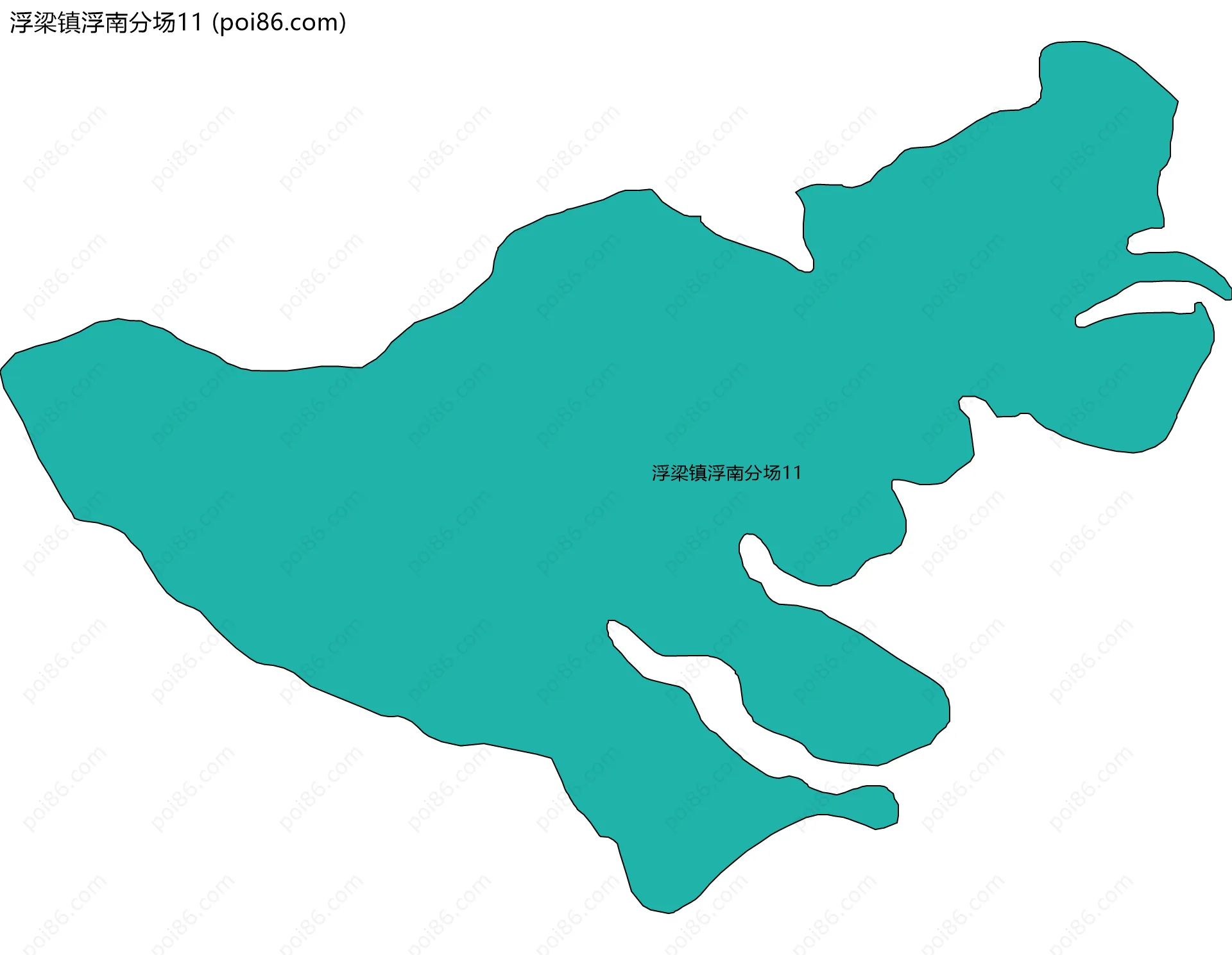 浮梁镇浮南分场11边界地图
