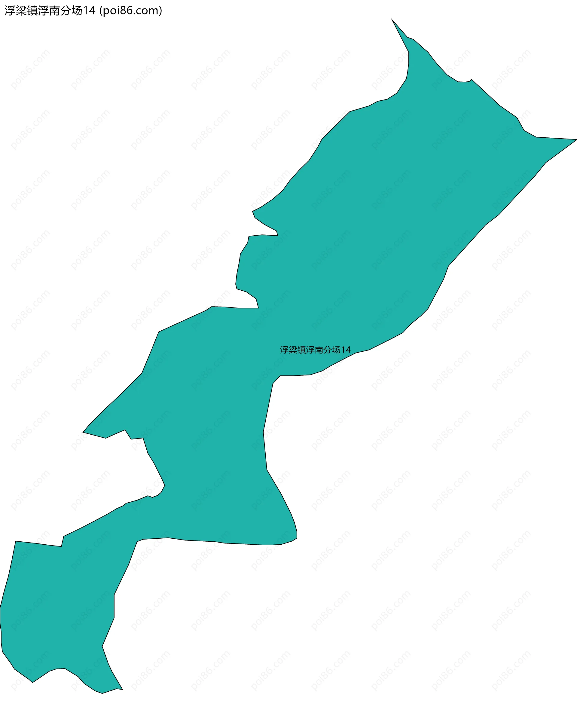 浮梁镇浮南分场14边界地图