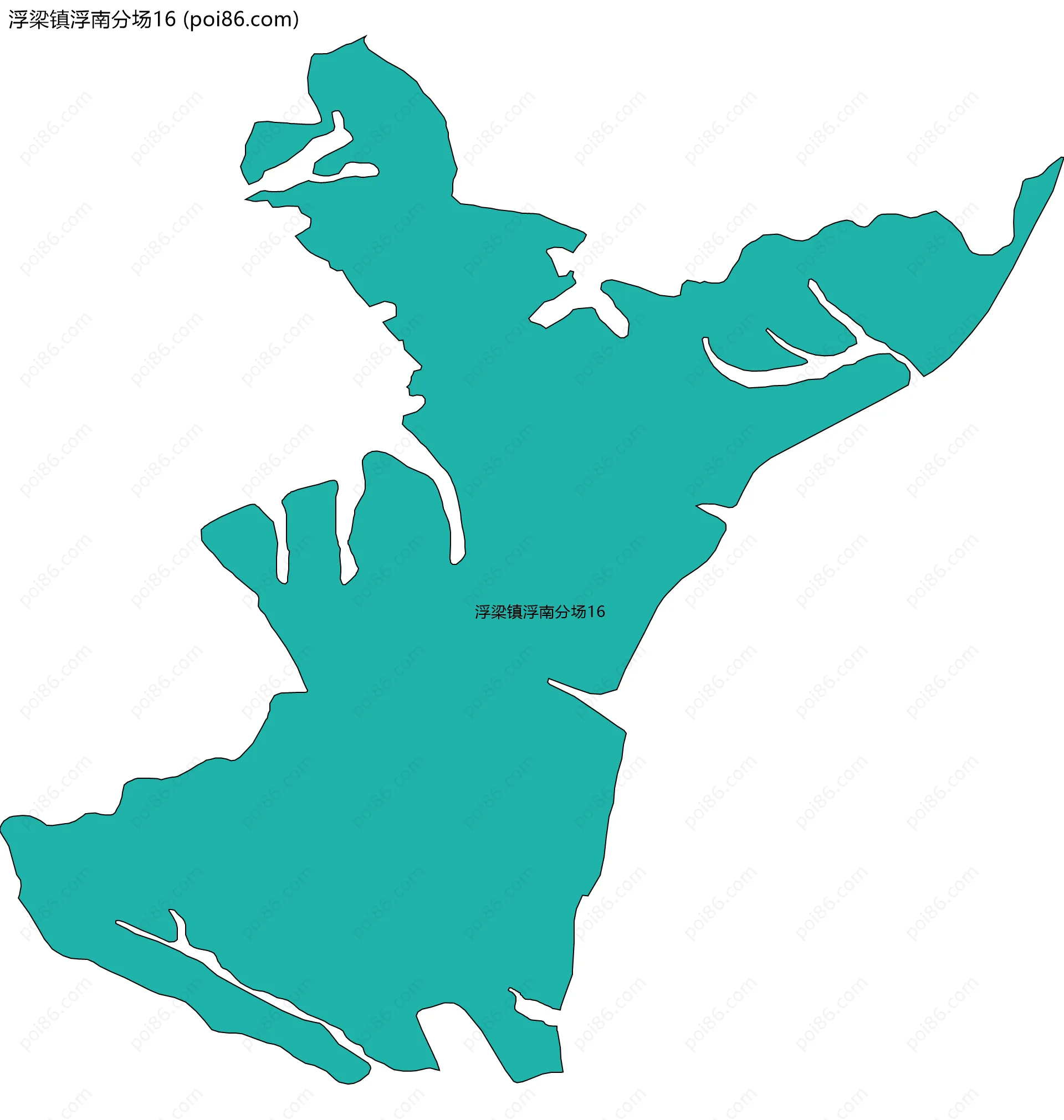 浮梁镇浮南分场16边界地图