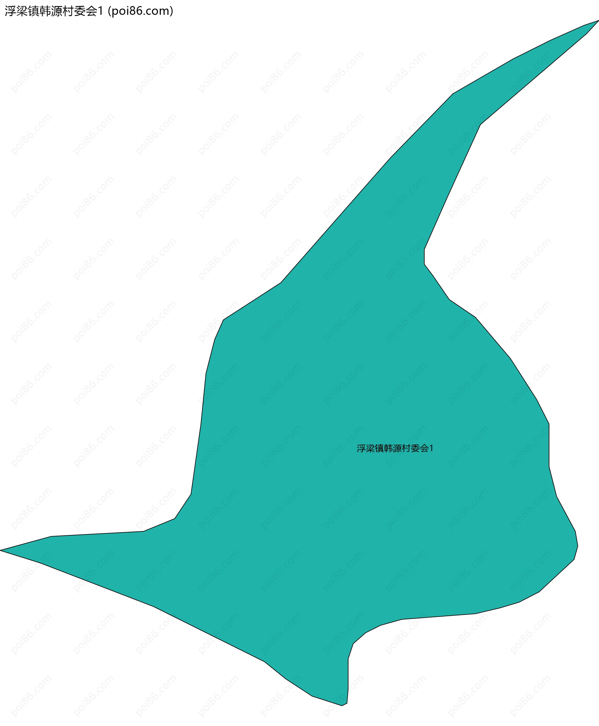 浮梁镇韩源村委会1边界地图