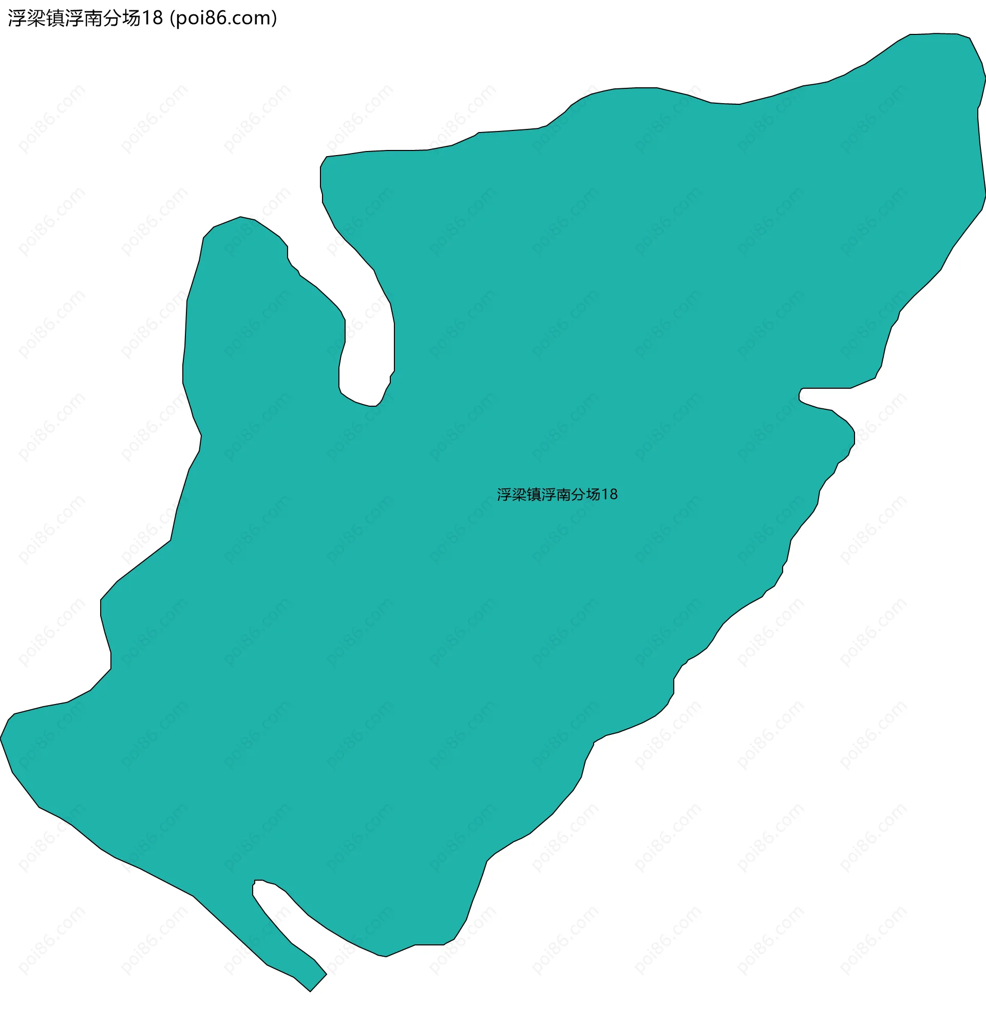 浮梁镇浮南分场18边界地图