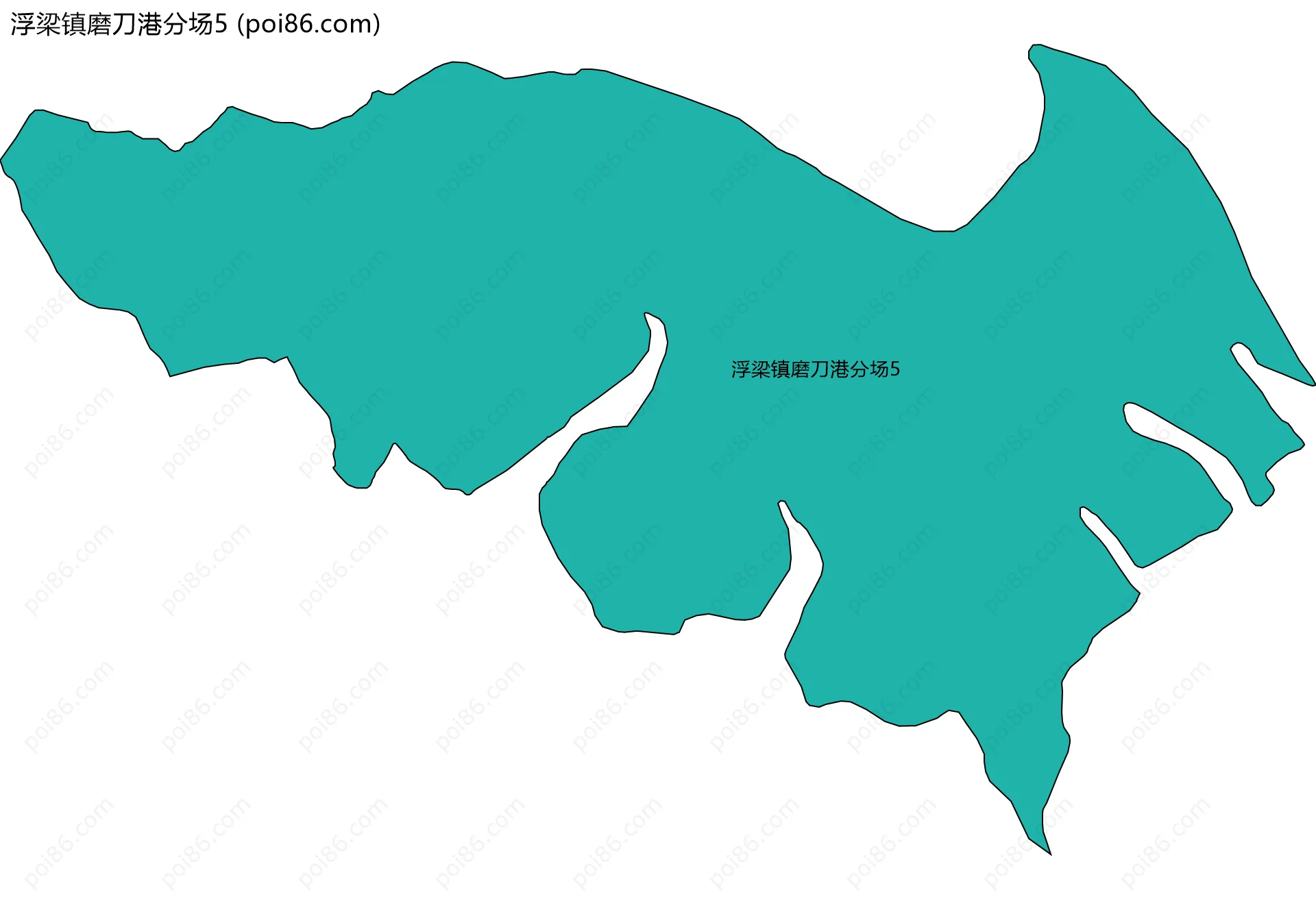 浮梁镇磨刀港分场5边界地图