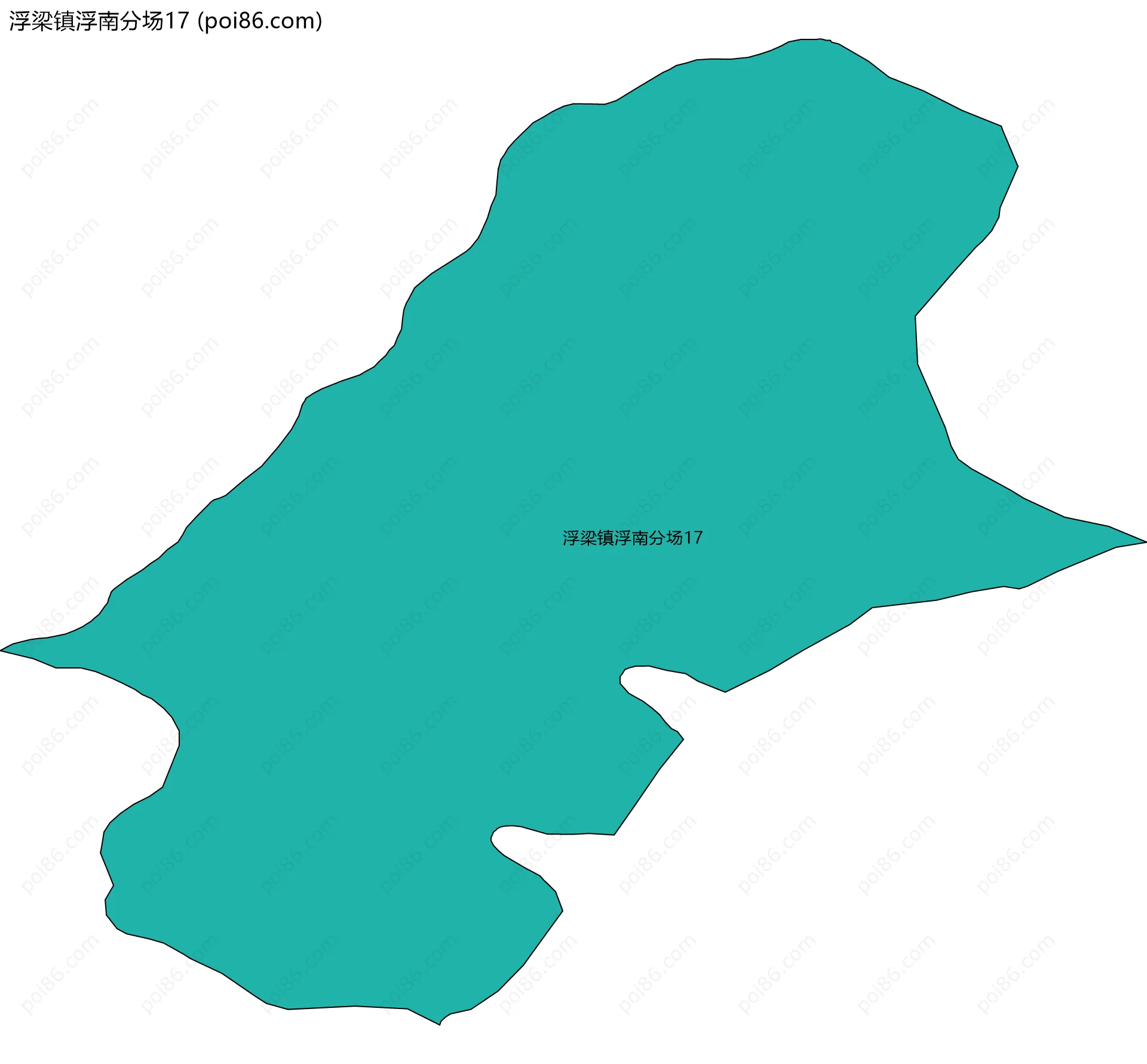 浮梁镇浮南分场17边界地图