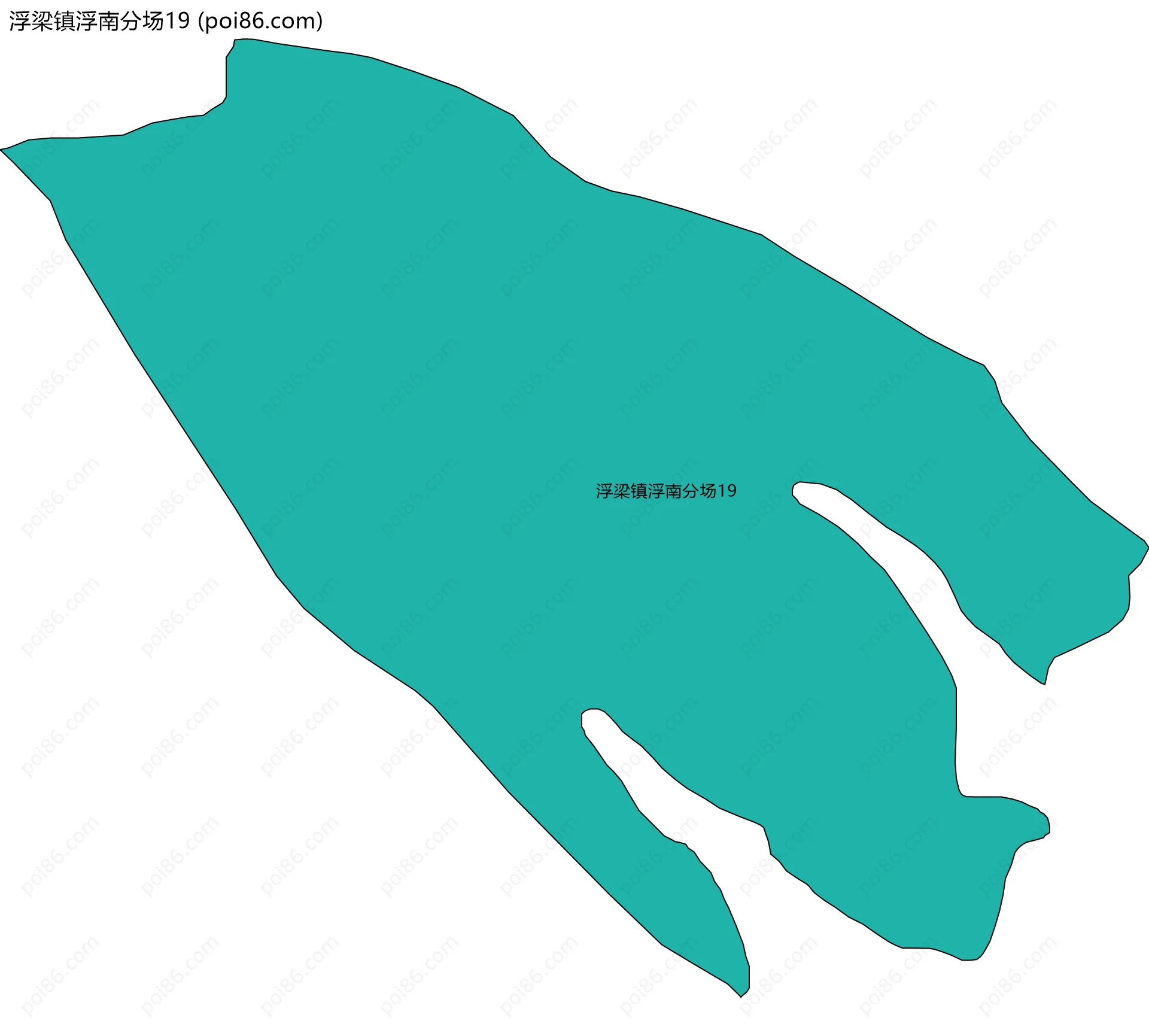 浮梁镇浮南分场19边界地图