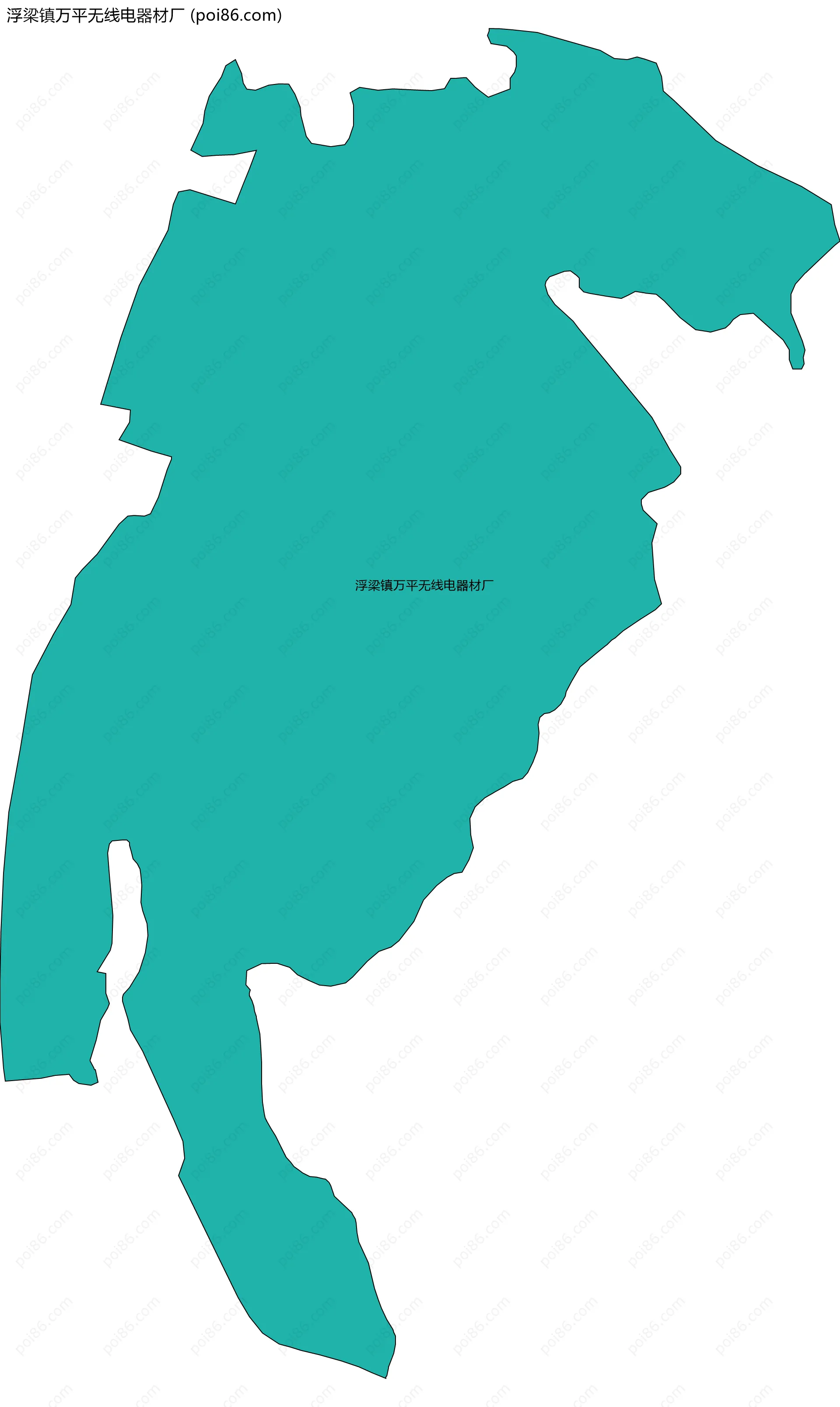 浮梁镇万平无线电器材厂边界地图