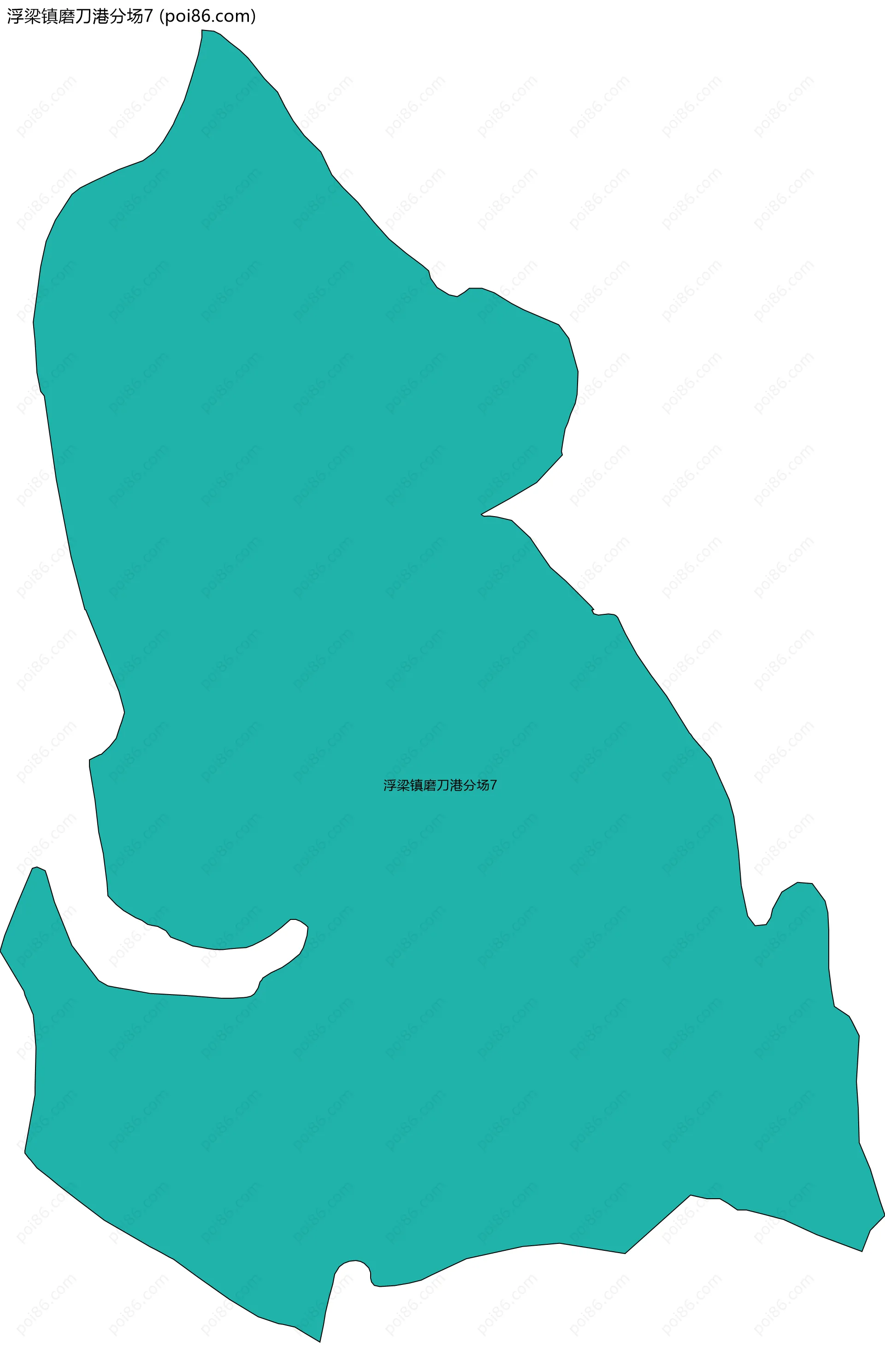 浮梁镇磨刀港分场7边界地图