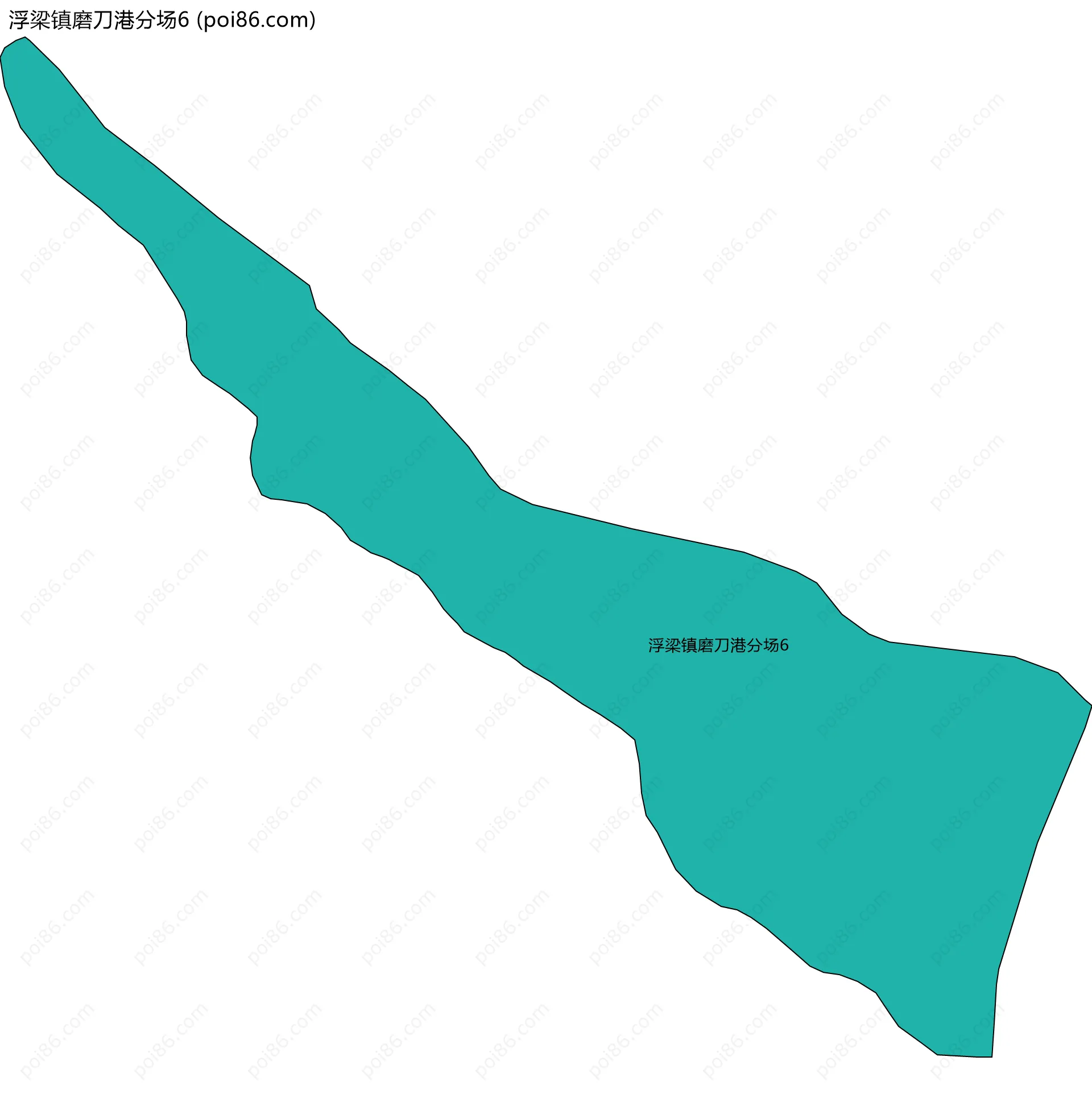 浮梁镇磨刀港分场6边界地图