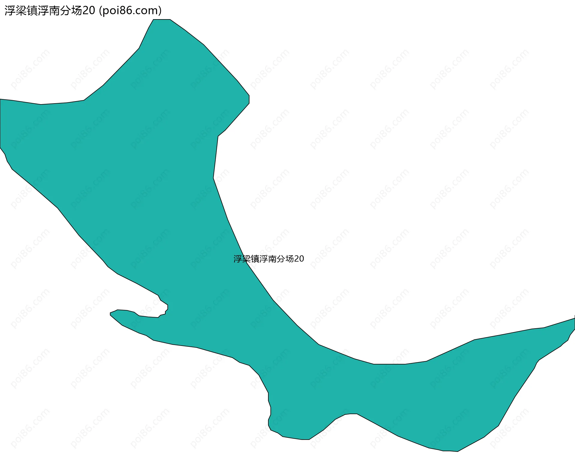 浮梁镇浮南分场20边界地图