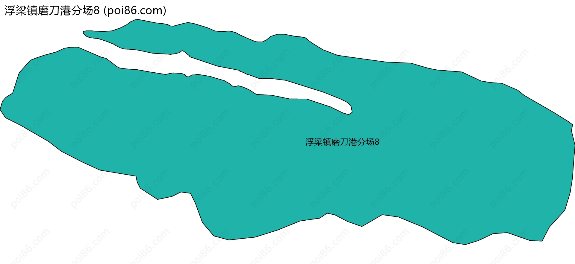 浮梁镇磨刀港分场8边界地图