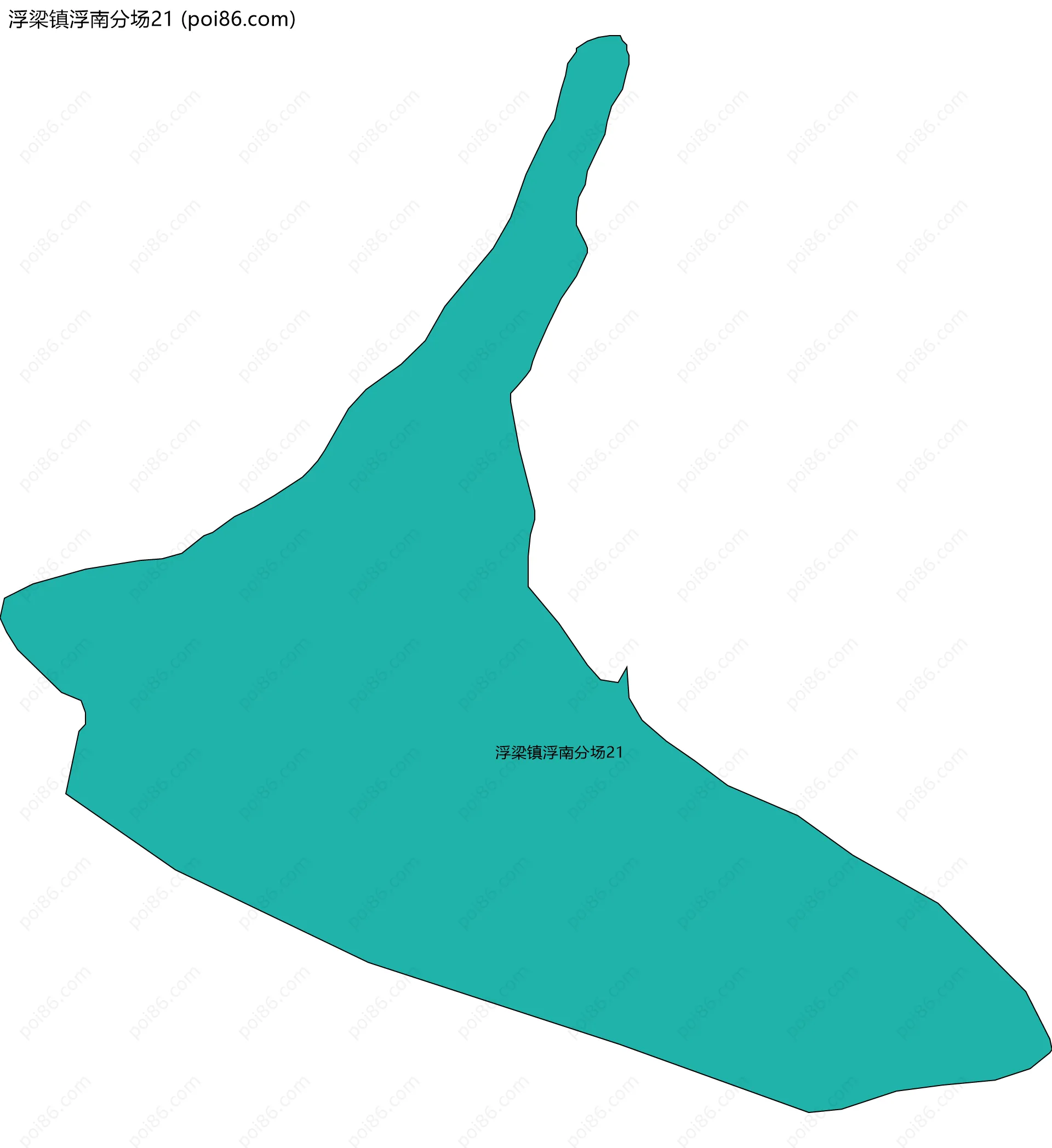 浮梁镇浮南分场21边界地图