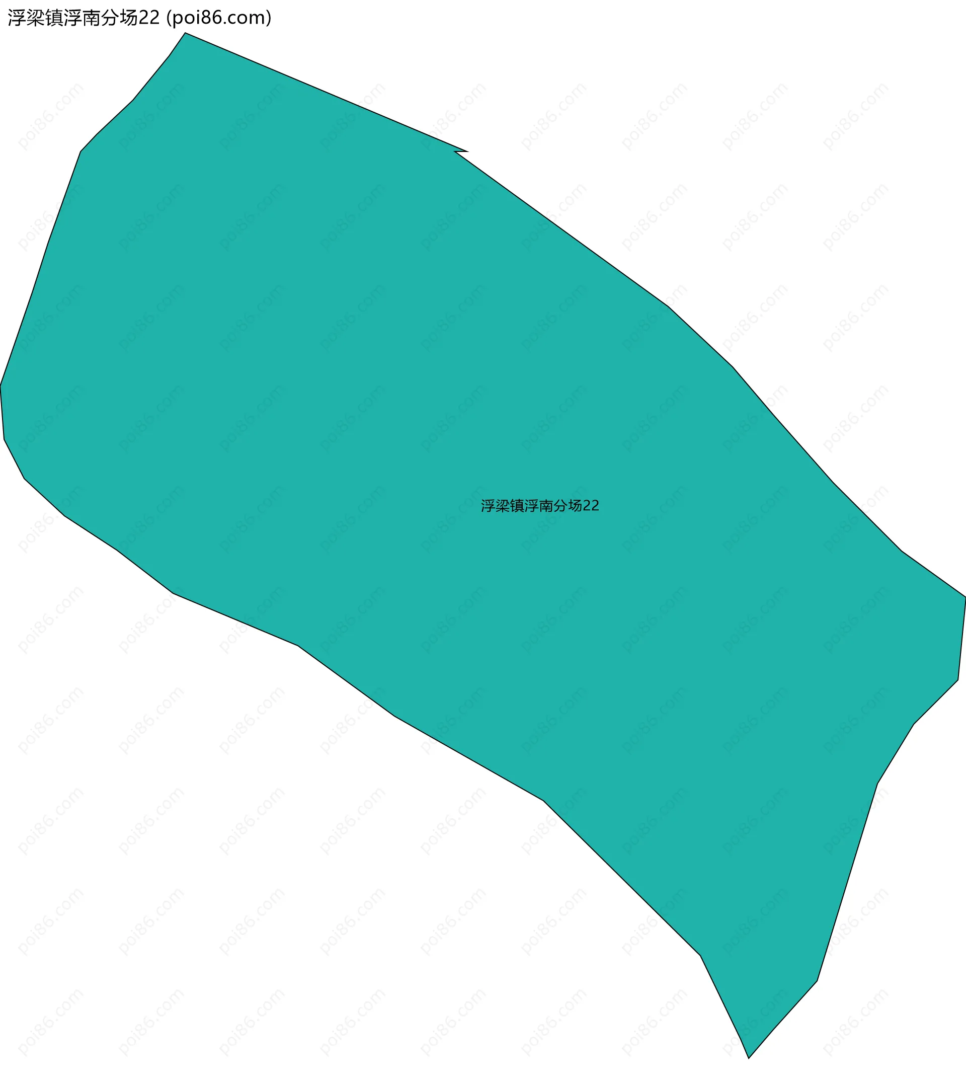 浮梁镇浮南分场22边界地图