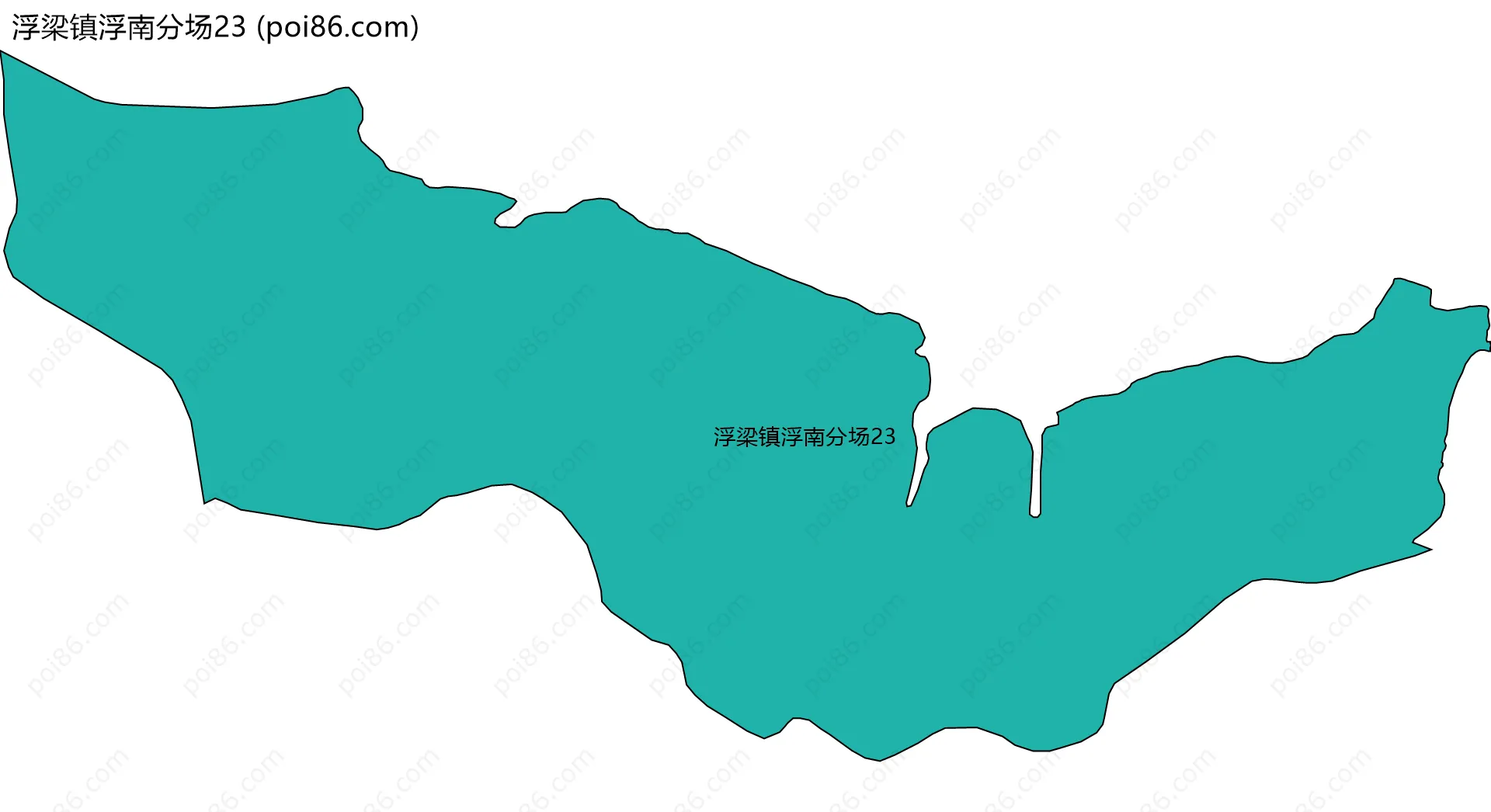 浮梁镇浮南分场23边界地图