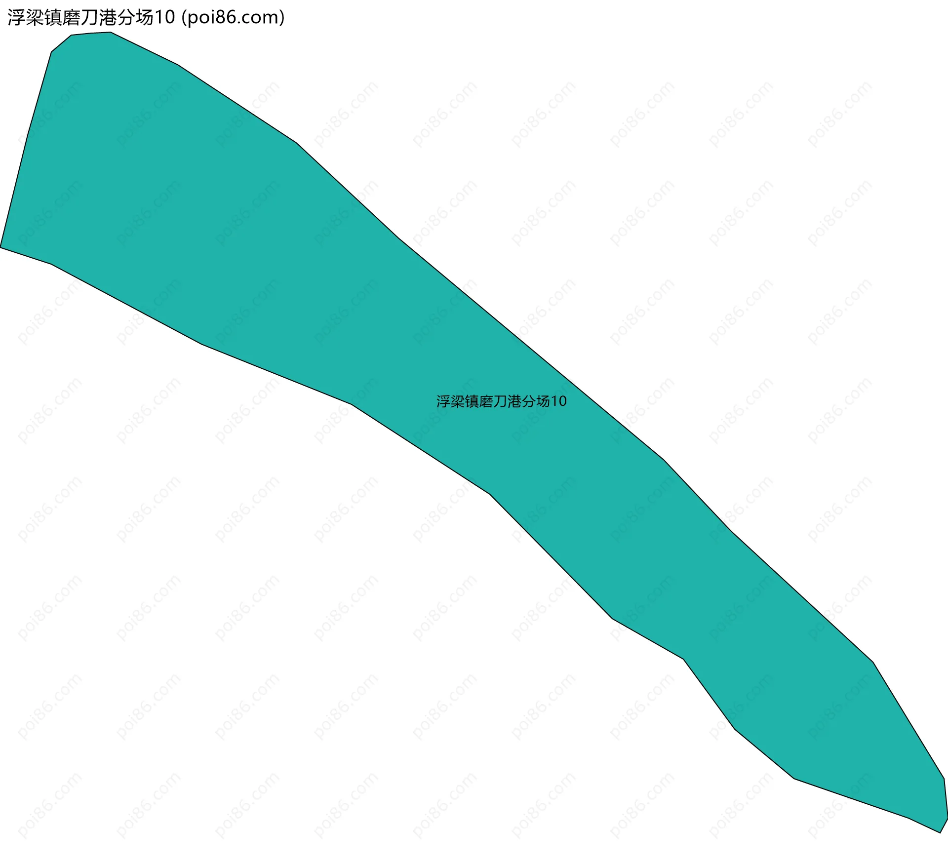 浮梁镇磨刀港分场10边界地图