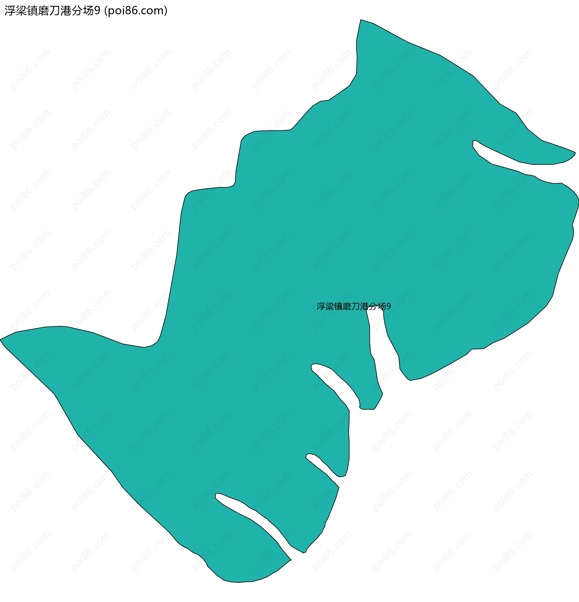 浮梁镇磨刀港分场9边界地图