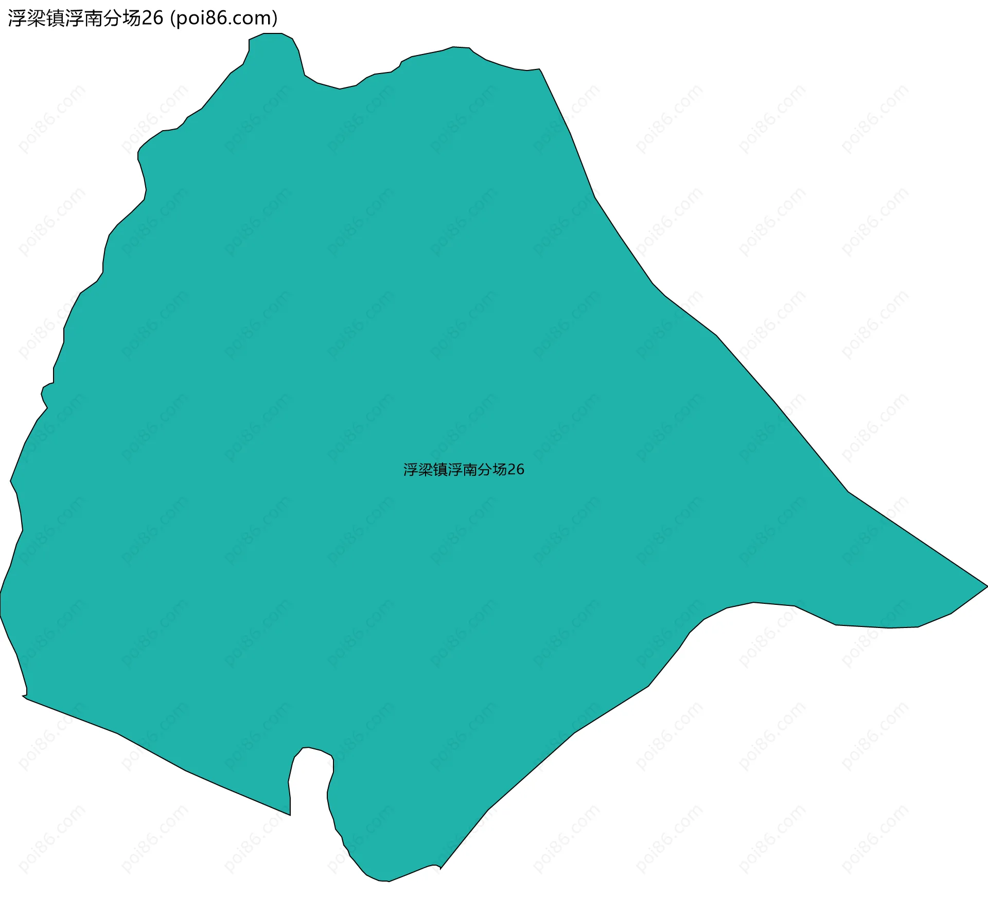 浮梁镇浮南分场26边界地图