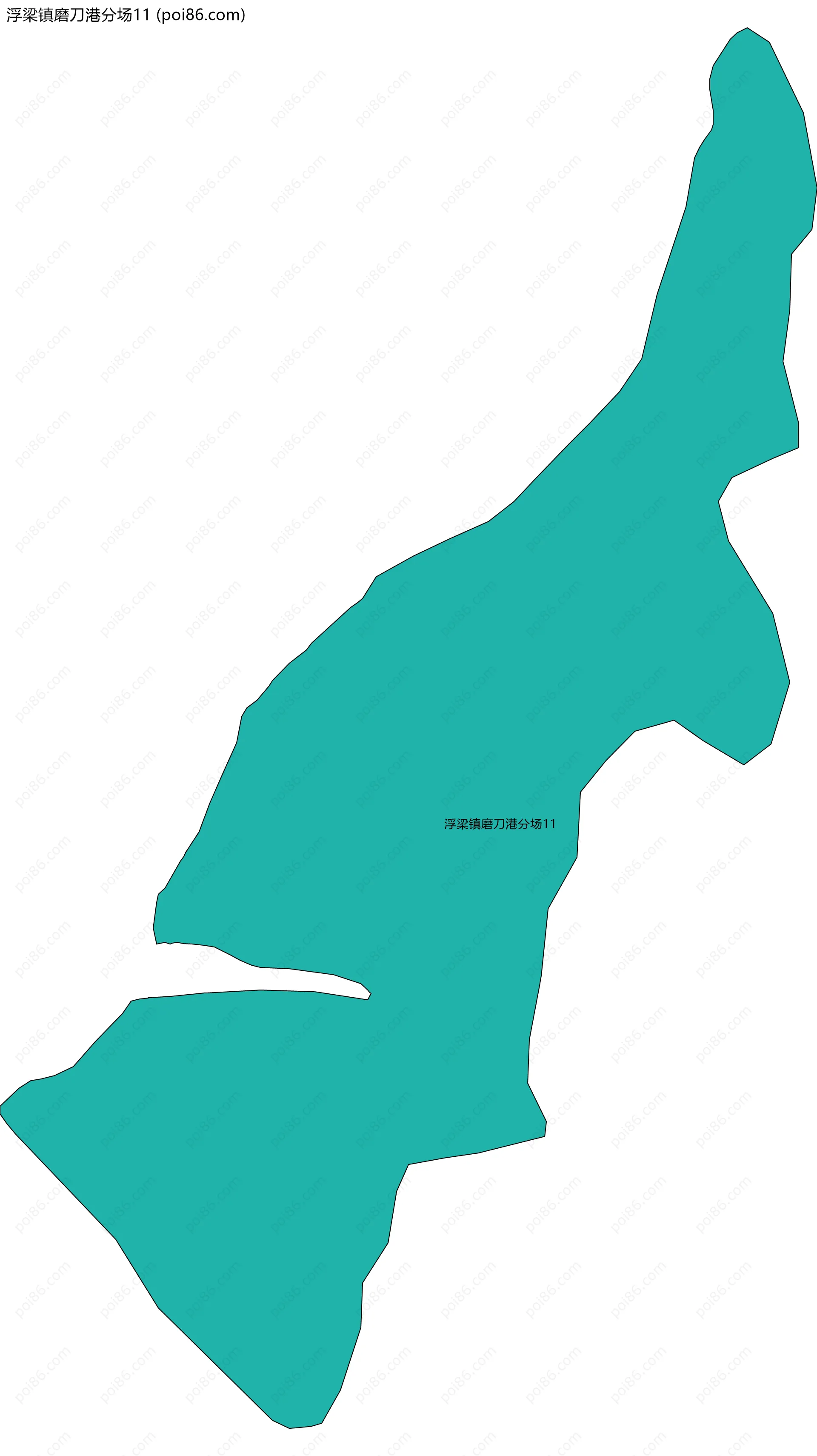 浮梁镇磨刀港分场11边界地图