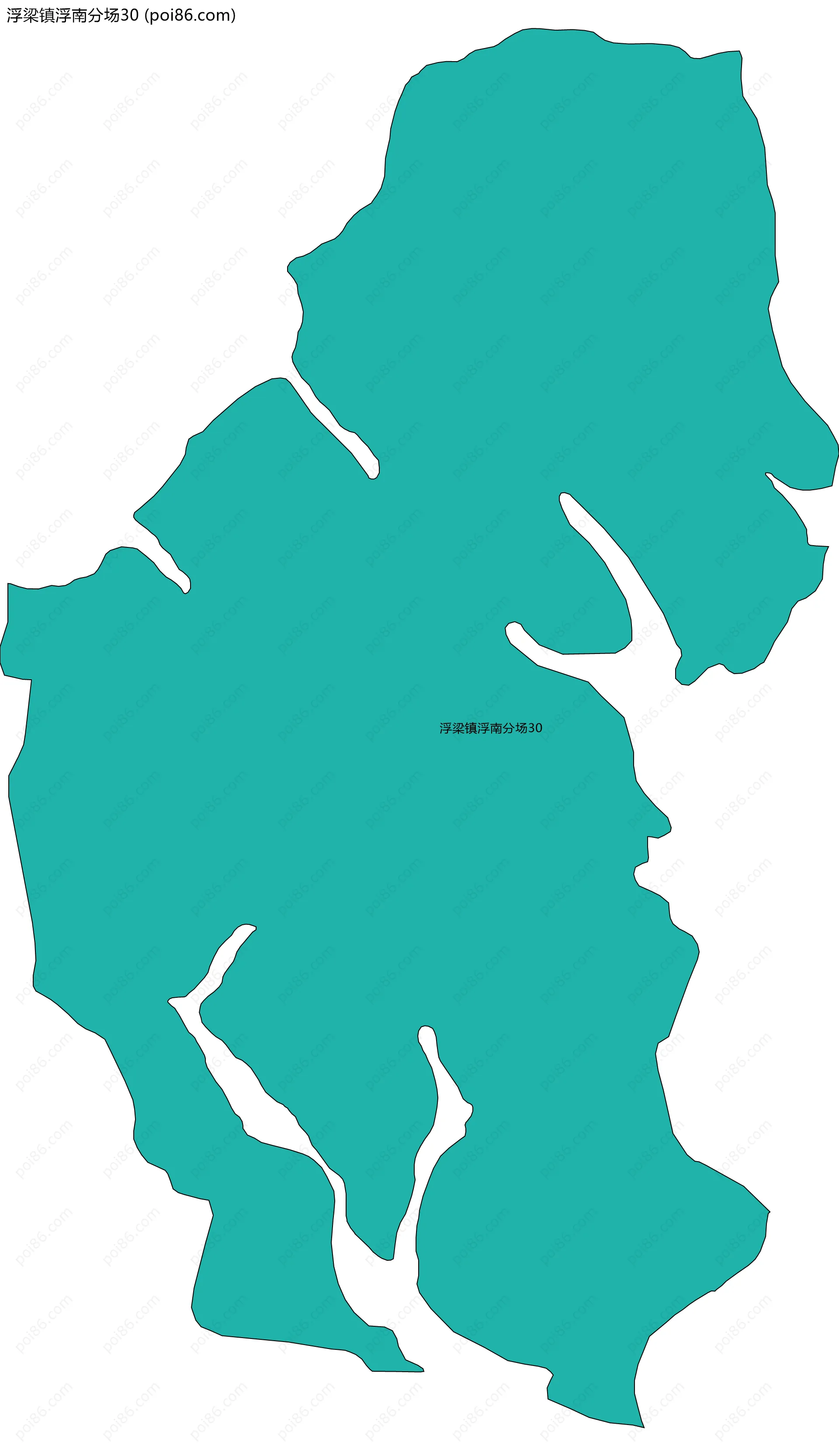 浮梁镇浮南分场30边界地图