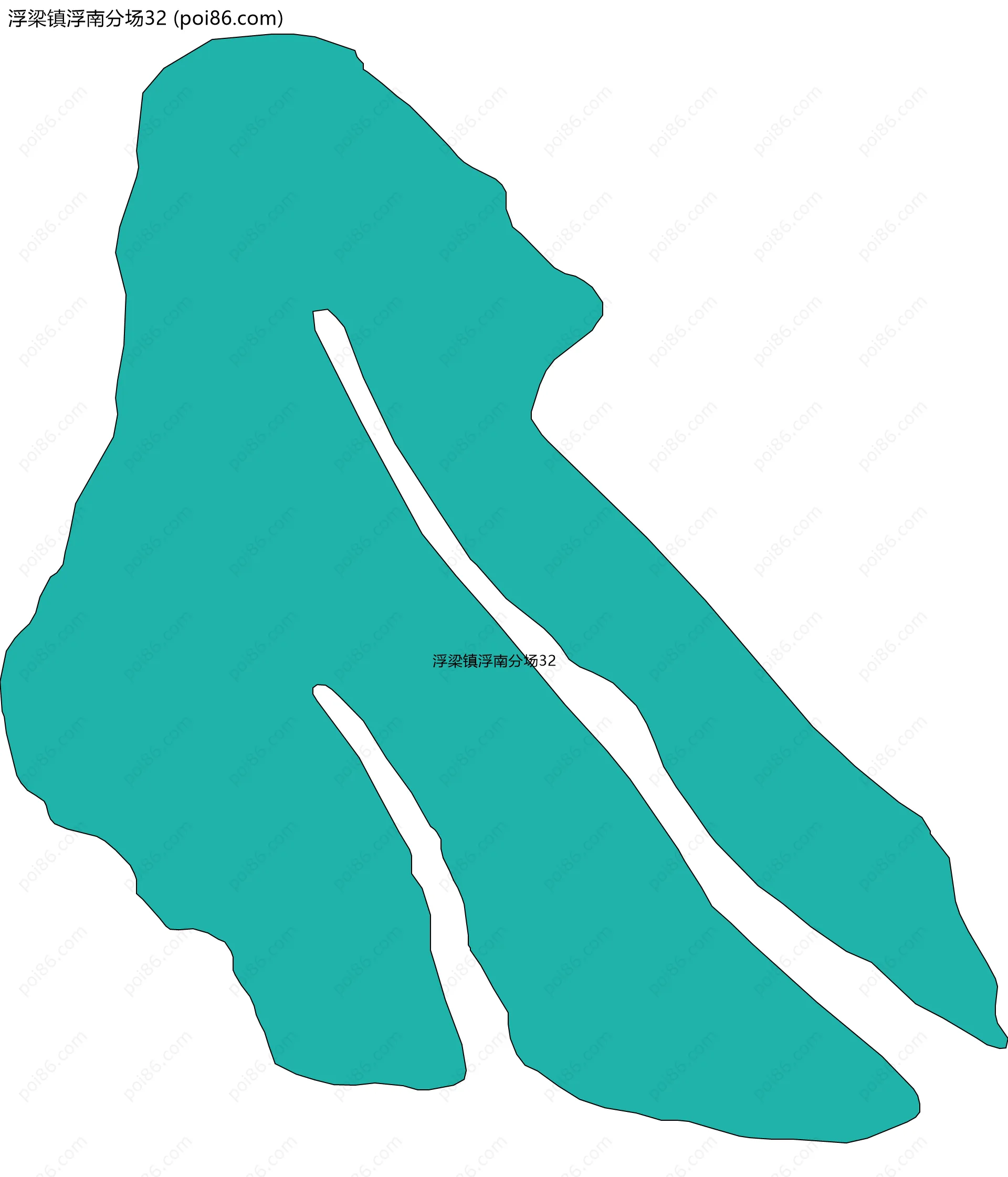浮梁镇浮南分场32边界地图