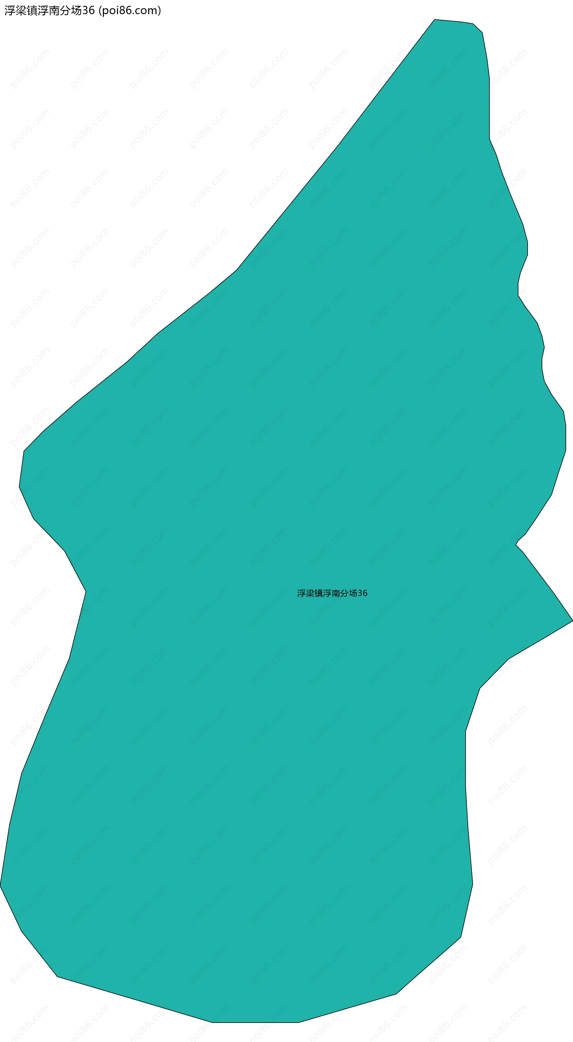浮梁镇浮南分场36边界地图