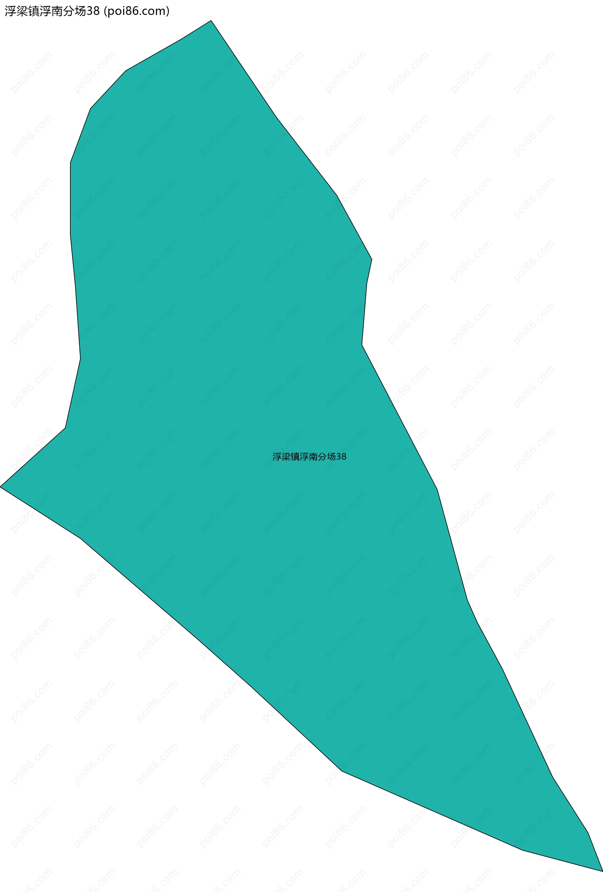 浮梁镇浮南分场38边界地图