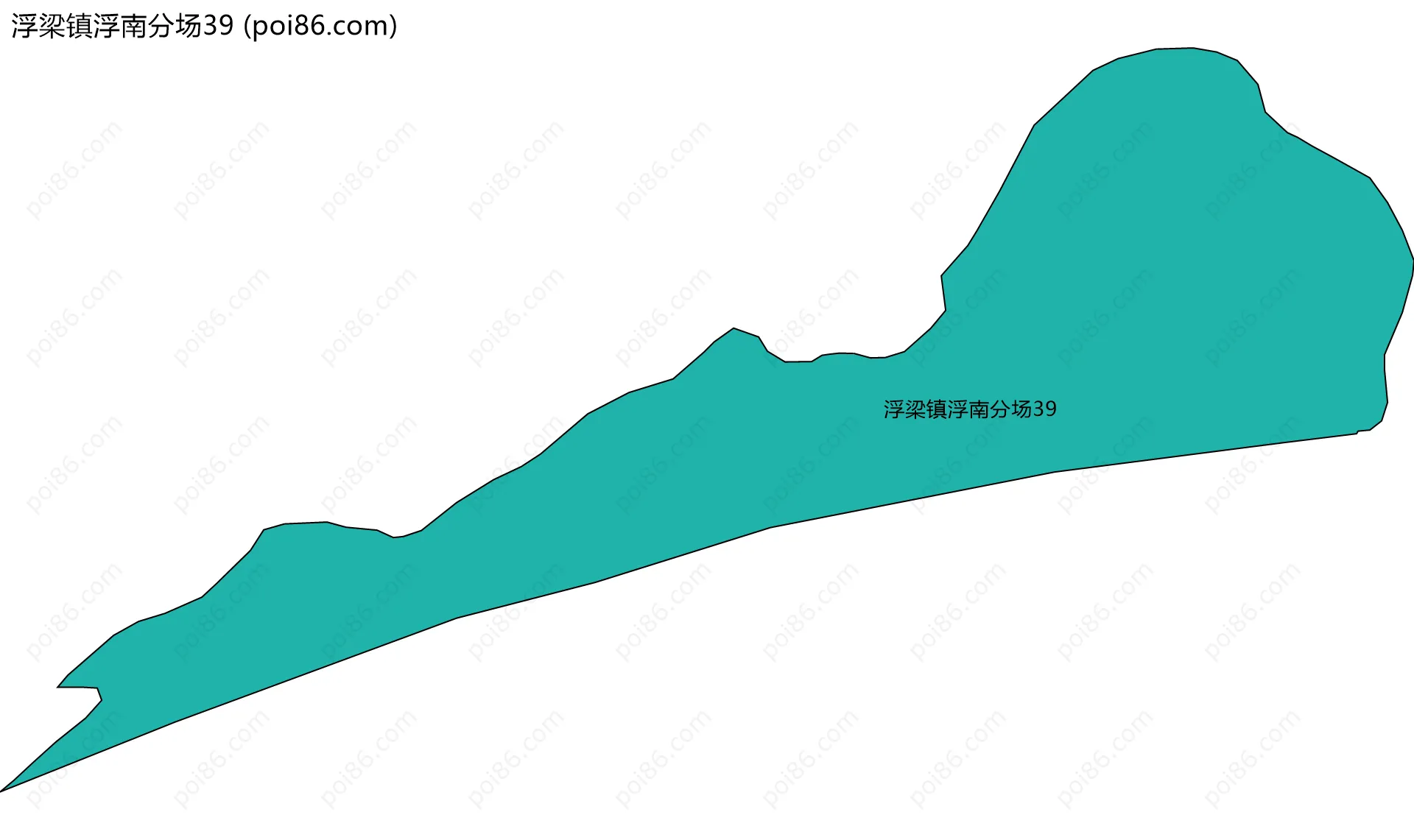 浮梁镇浮南分场39边界地图