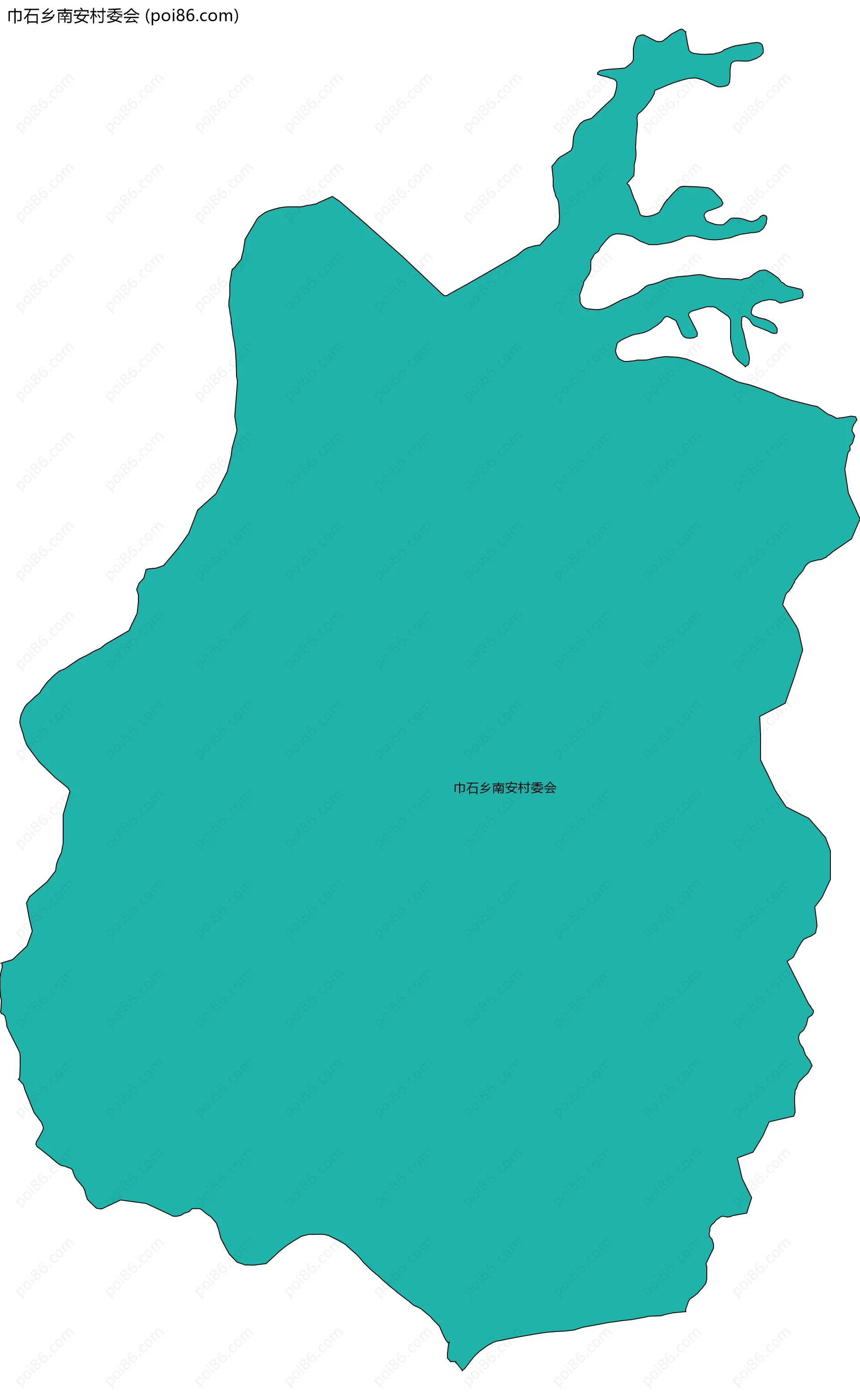 巾石乡南安村委会边界地图