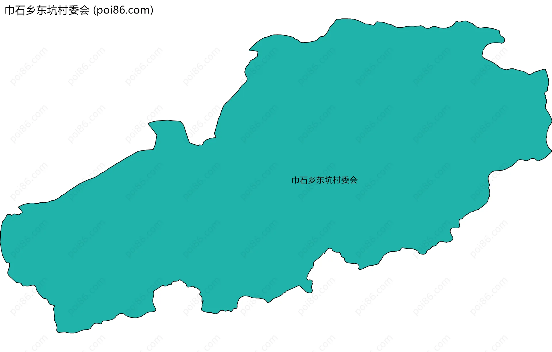 巾石乡东坑村委会边界地图