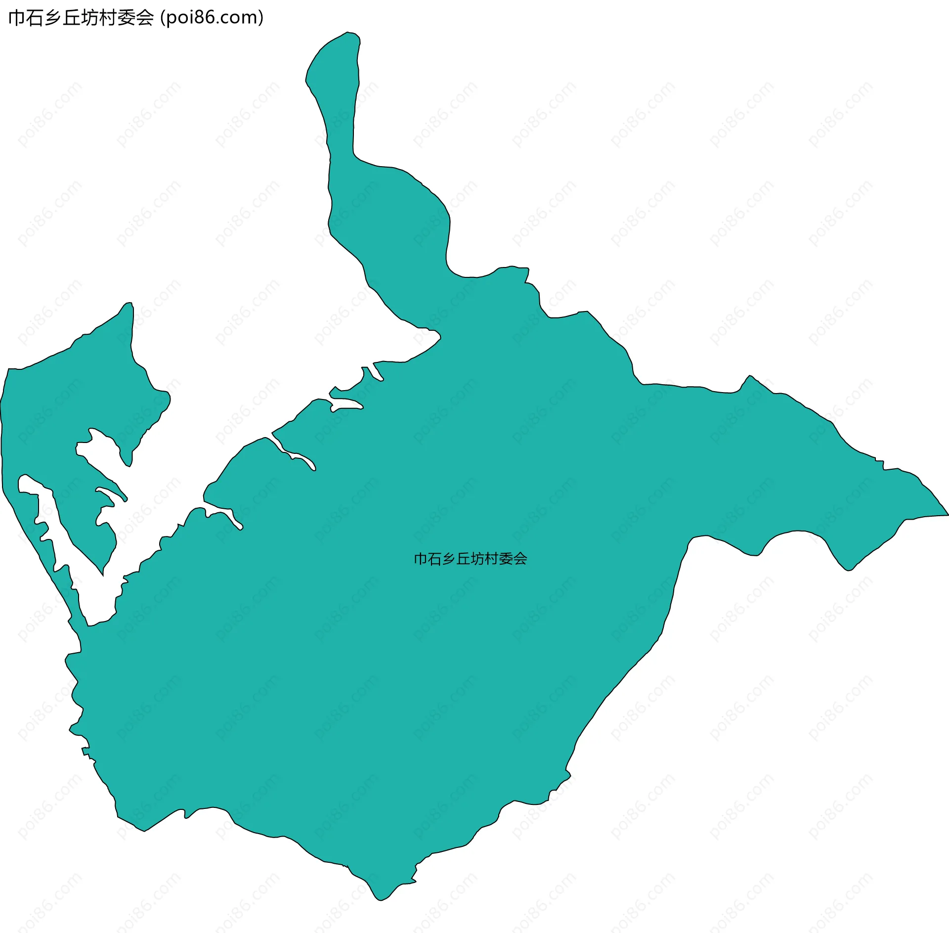 巾石乡丘坊村委会边界地图