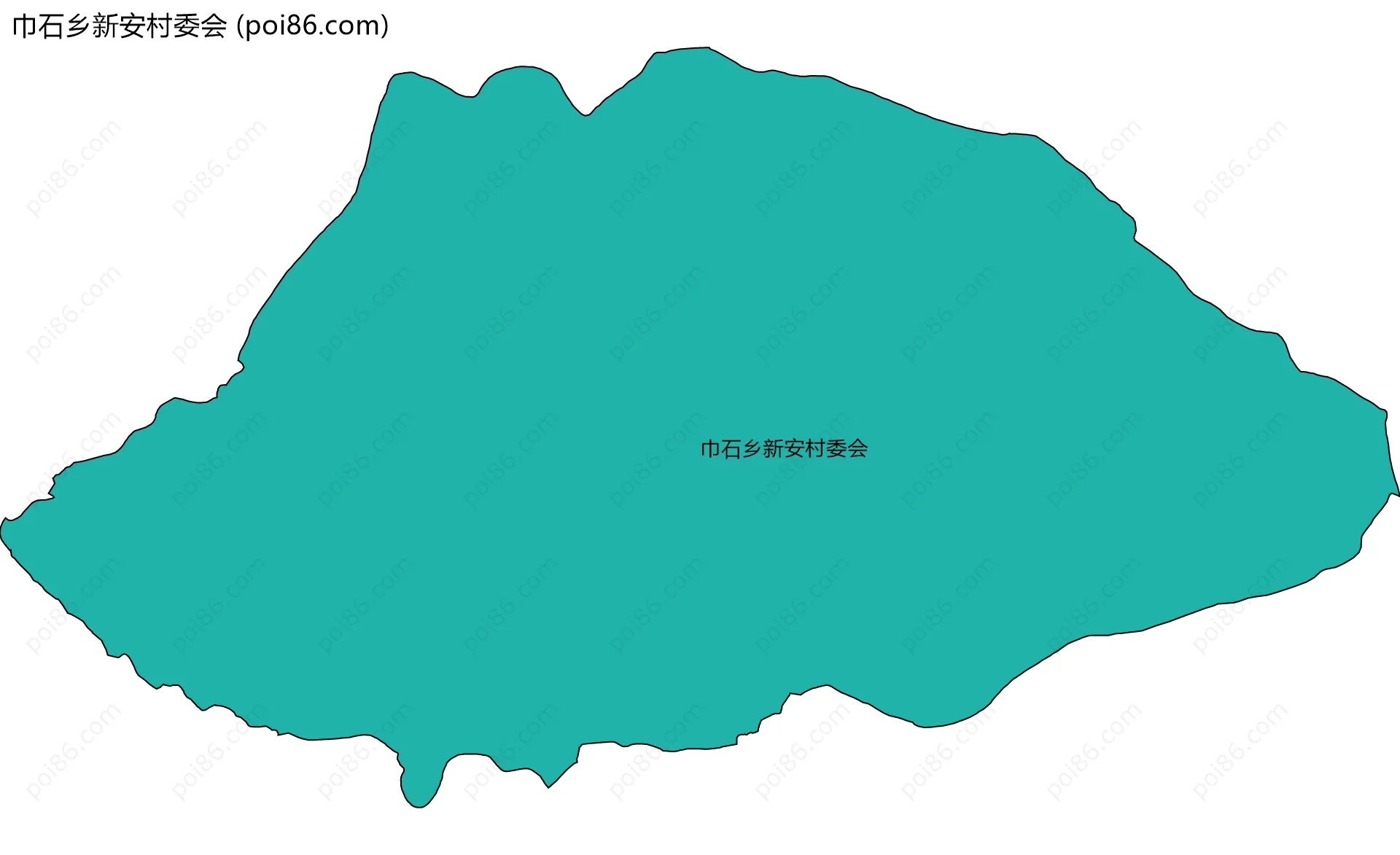 巾石乡新安村委会边界地图