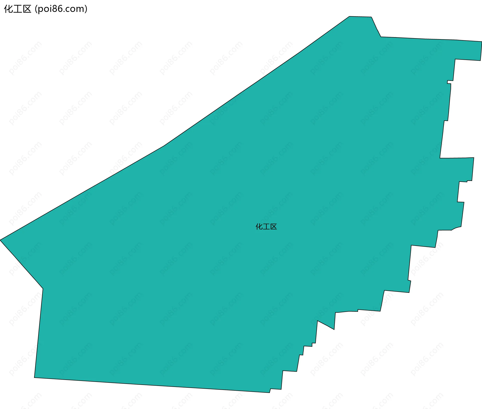 化工区边界地图