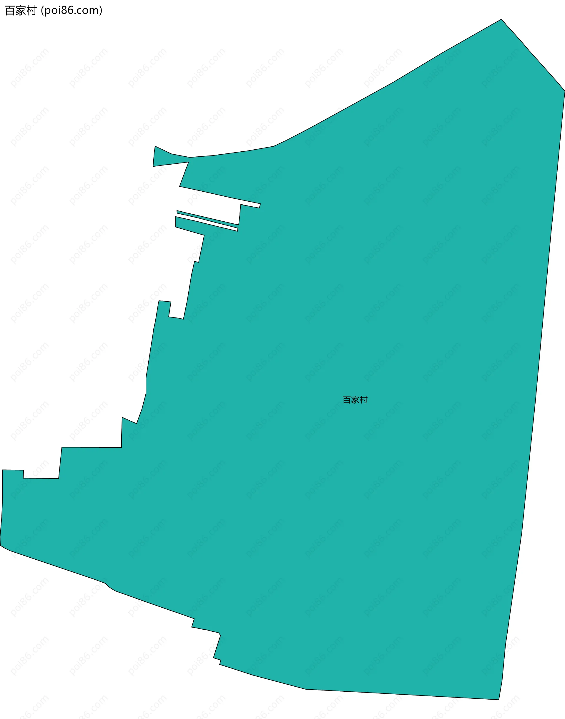 百家村边界地图