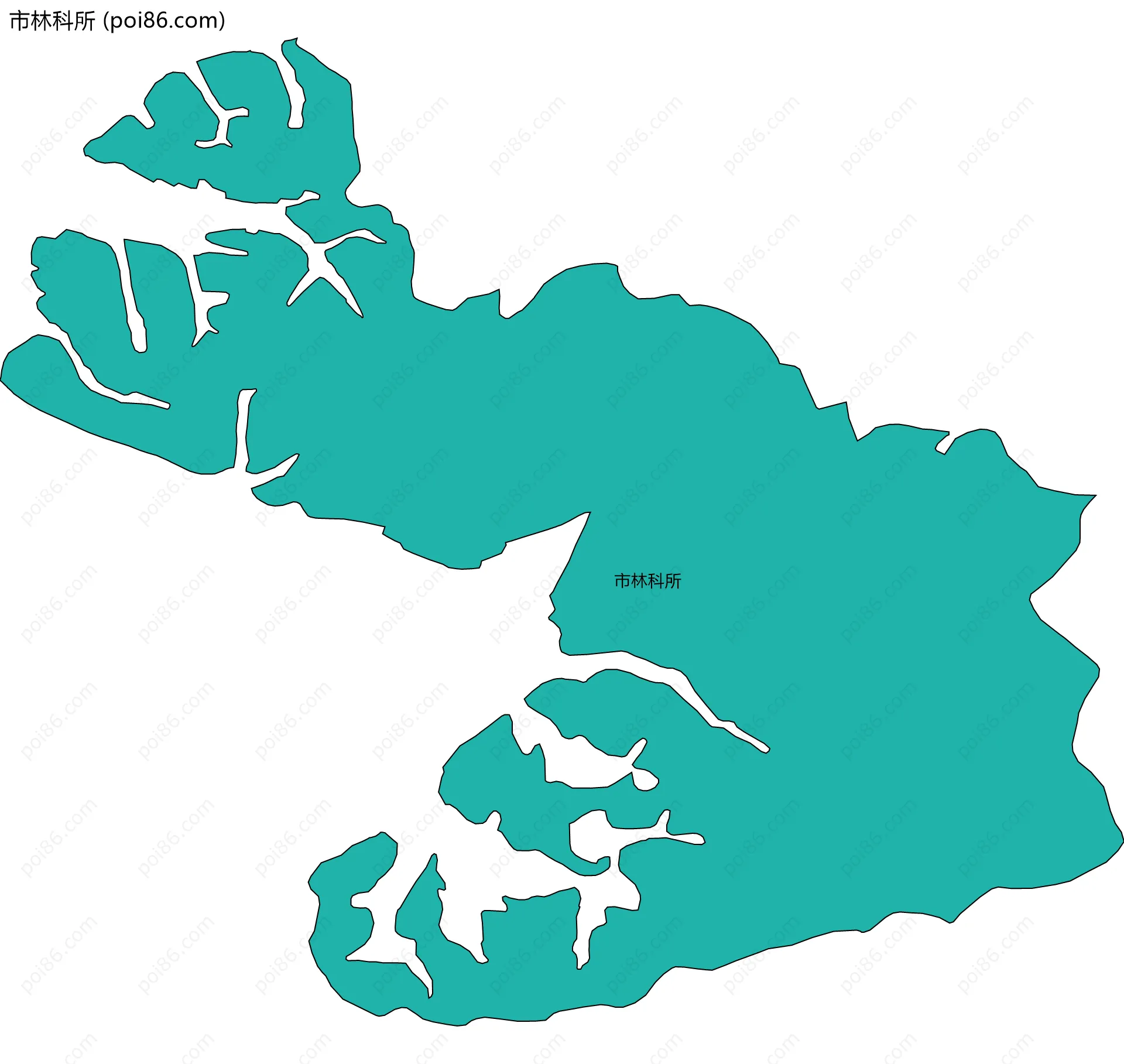 市林科所边界地图