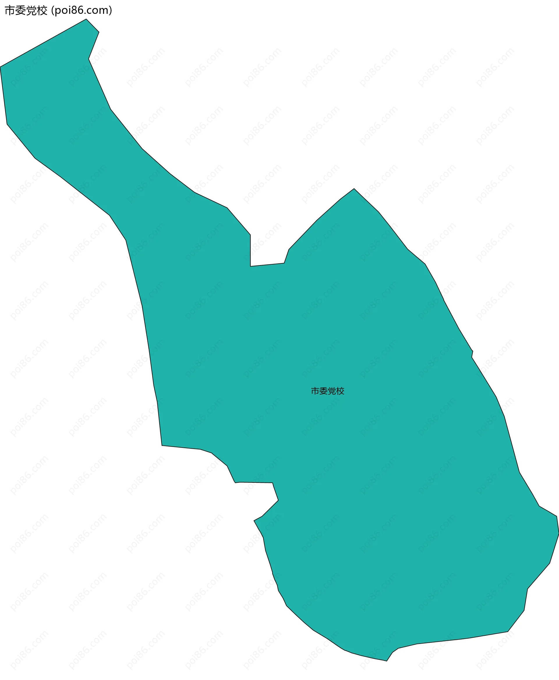 市委党校边界地图